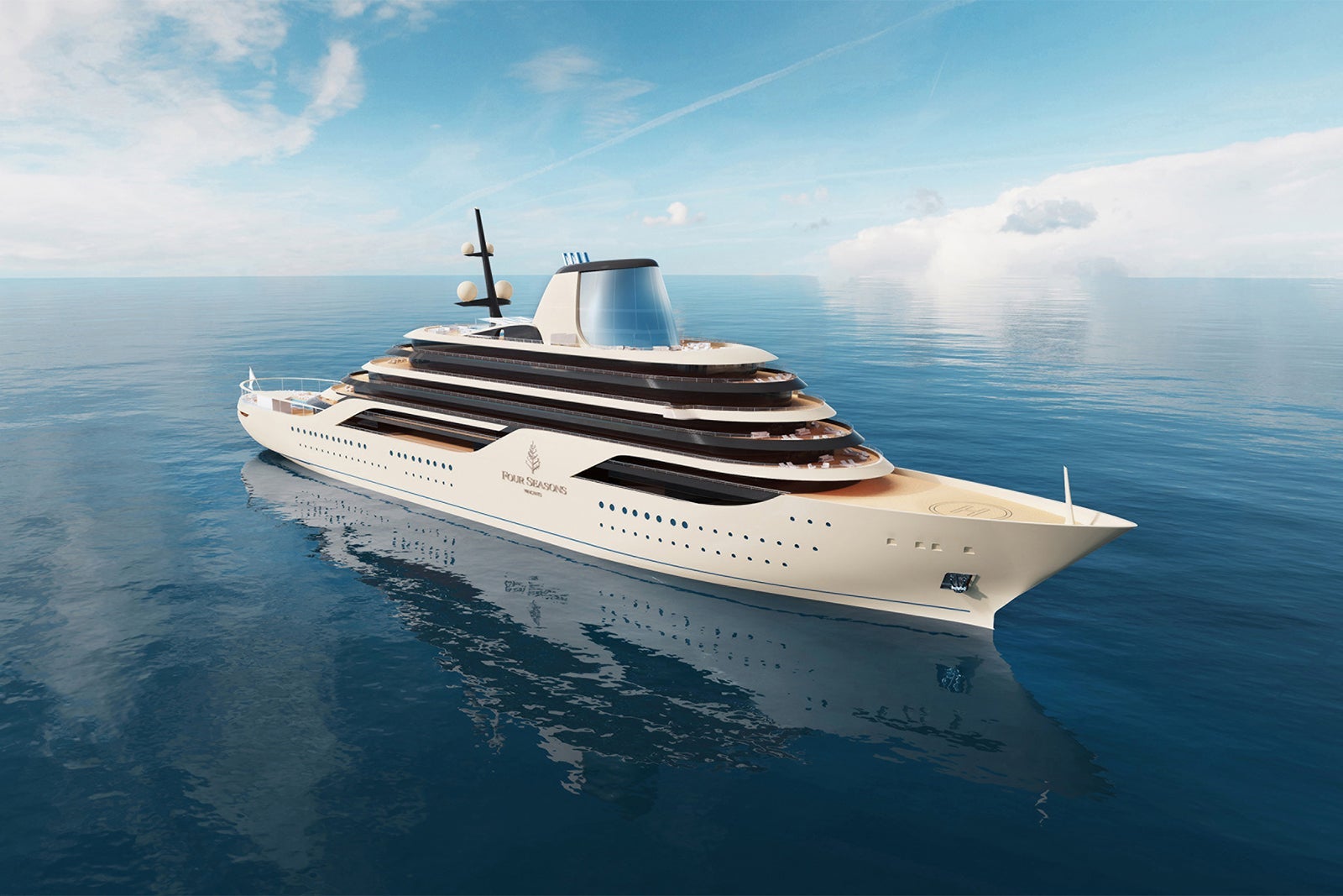 Artist's rendering of Four Seasons Yacht