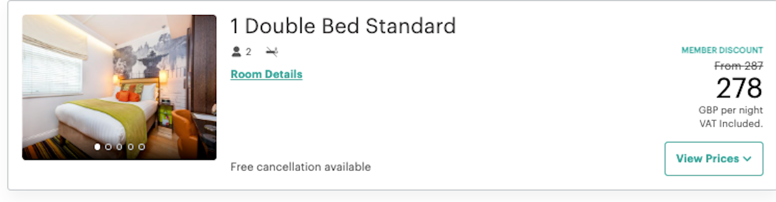 ihg booking screenshot
