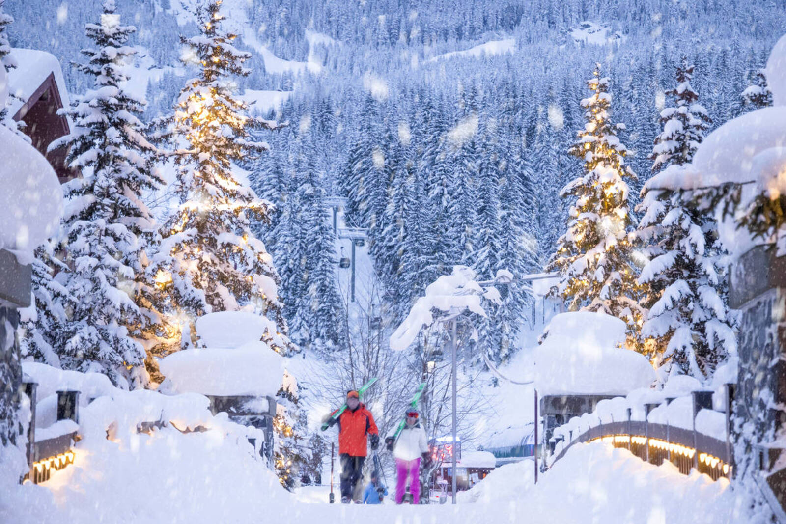 people skiing at Whistler