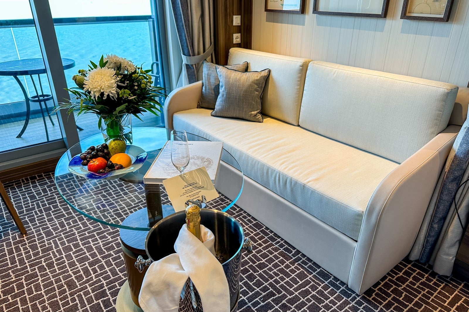 Veranda suite on Seabourn Venture.
