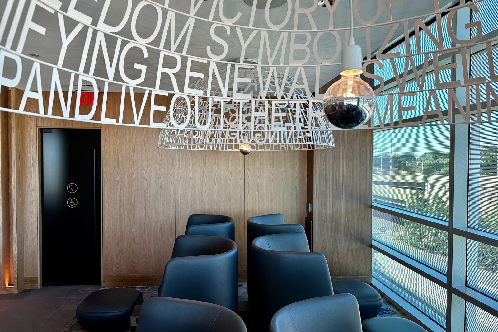 seating area and art