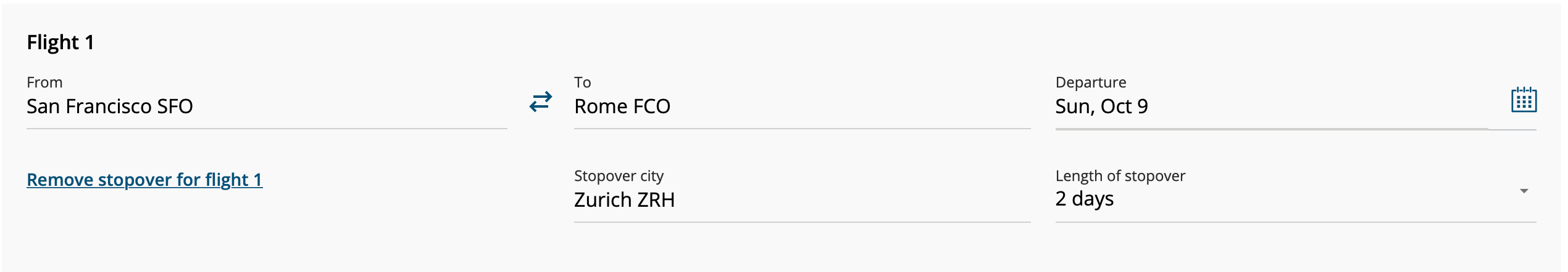 Booking Air Canada Aeroplan stopover