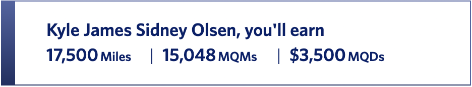Delta SkyMiles accruals on a flight to Paris