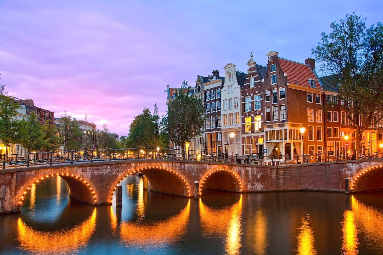 Evening in Amsterdam, The Netherlands