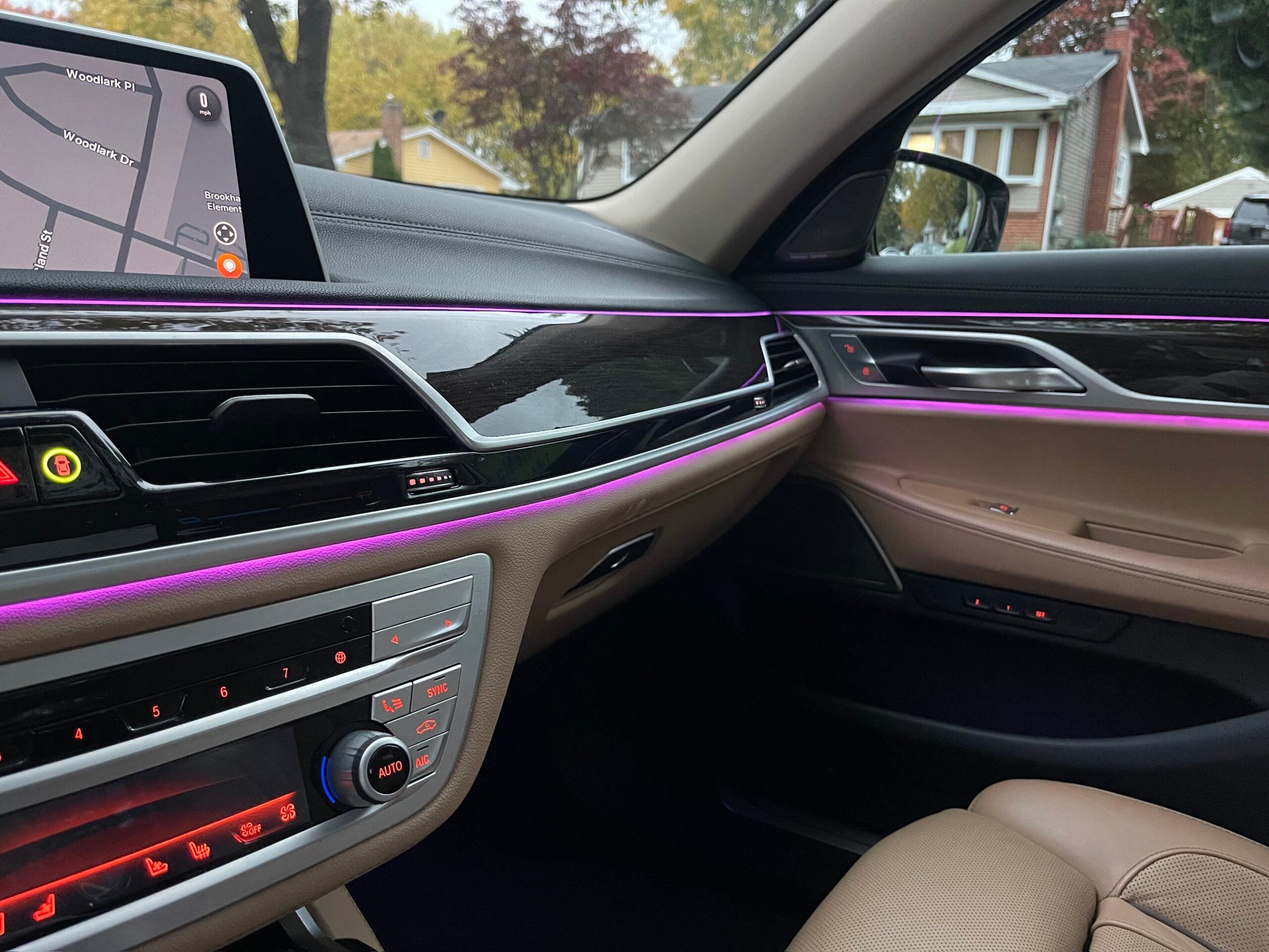 Mood lighting in the car