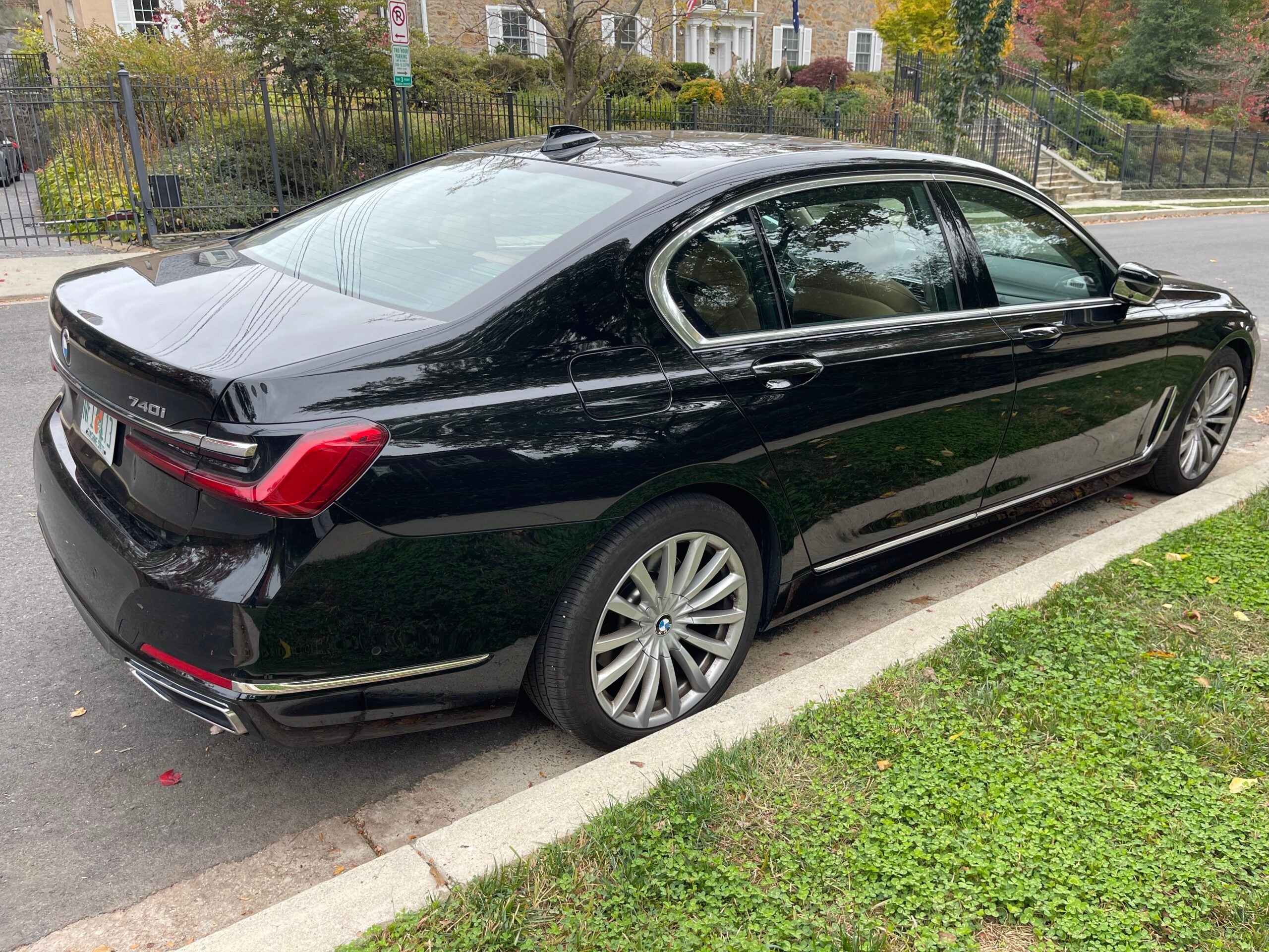 Rear and side of car in DC