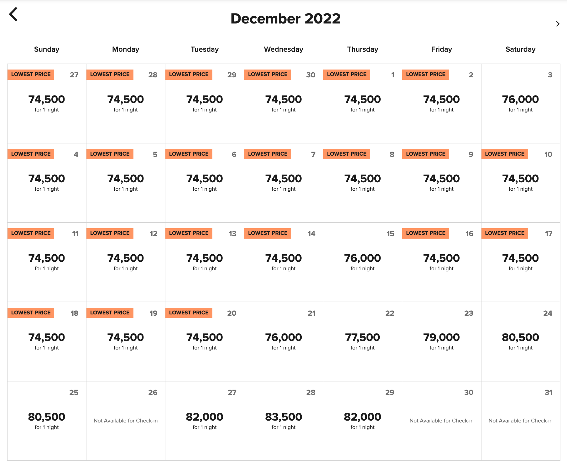 St. Regis Rome award calendar