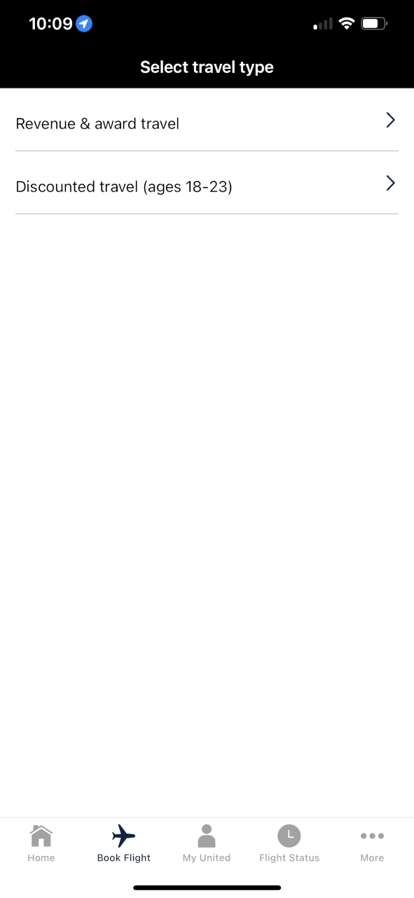 UA young traveler discount