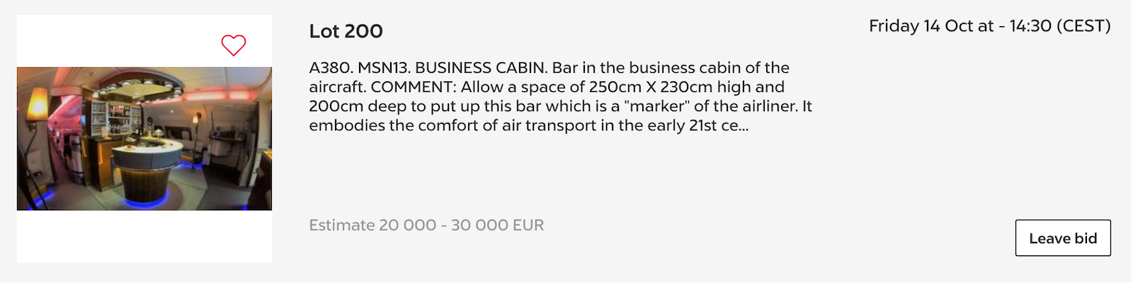 airbus auction