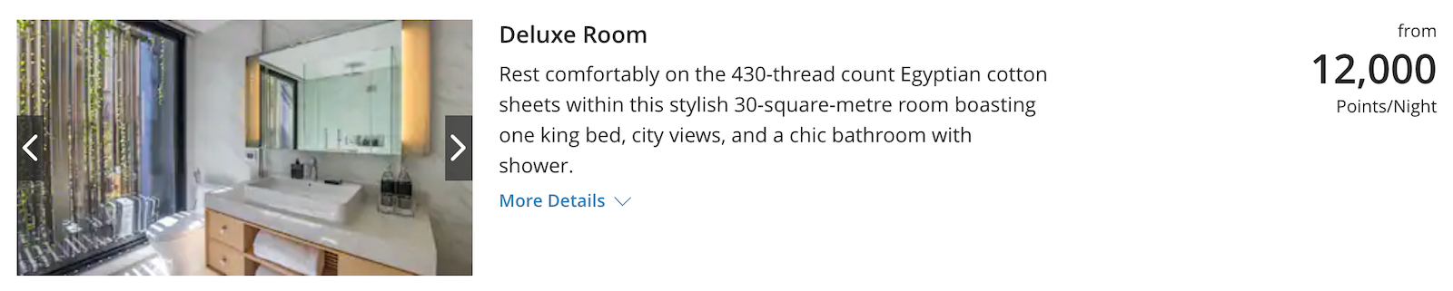 hotel pricing using Hyatt points