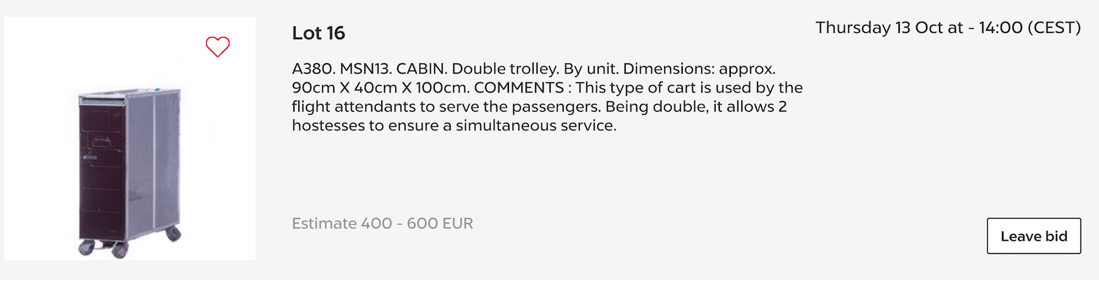 AIRBUS AUCTION