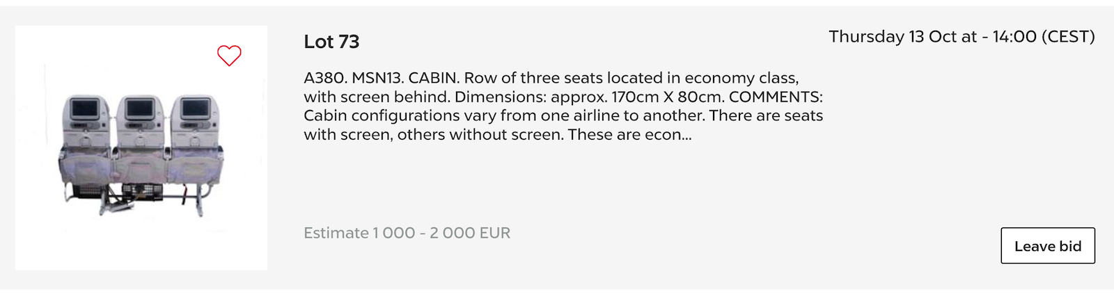 airbus auction