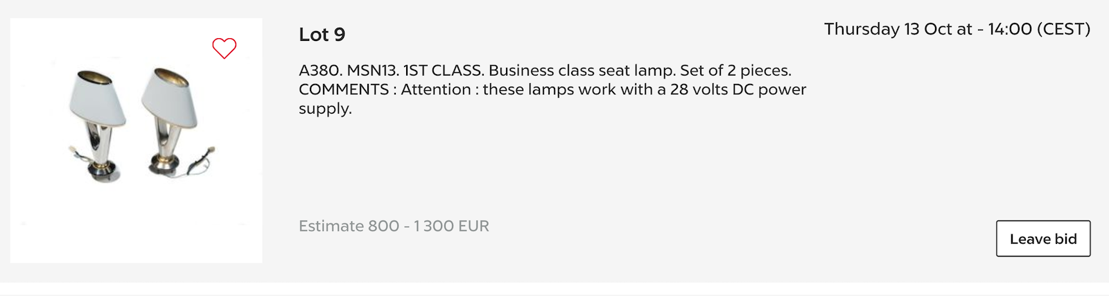 airbus auction