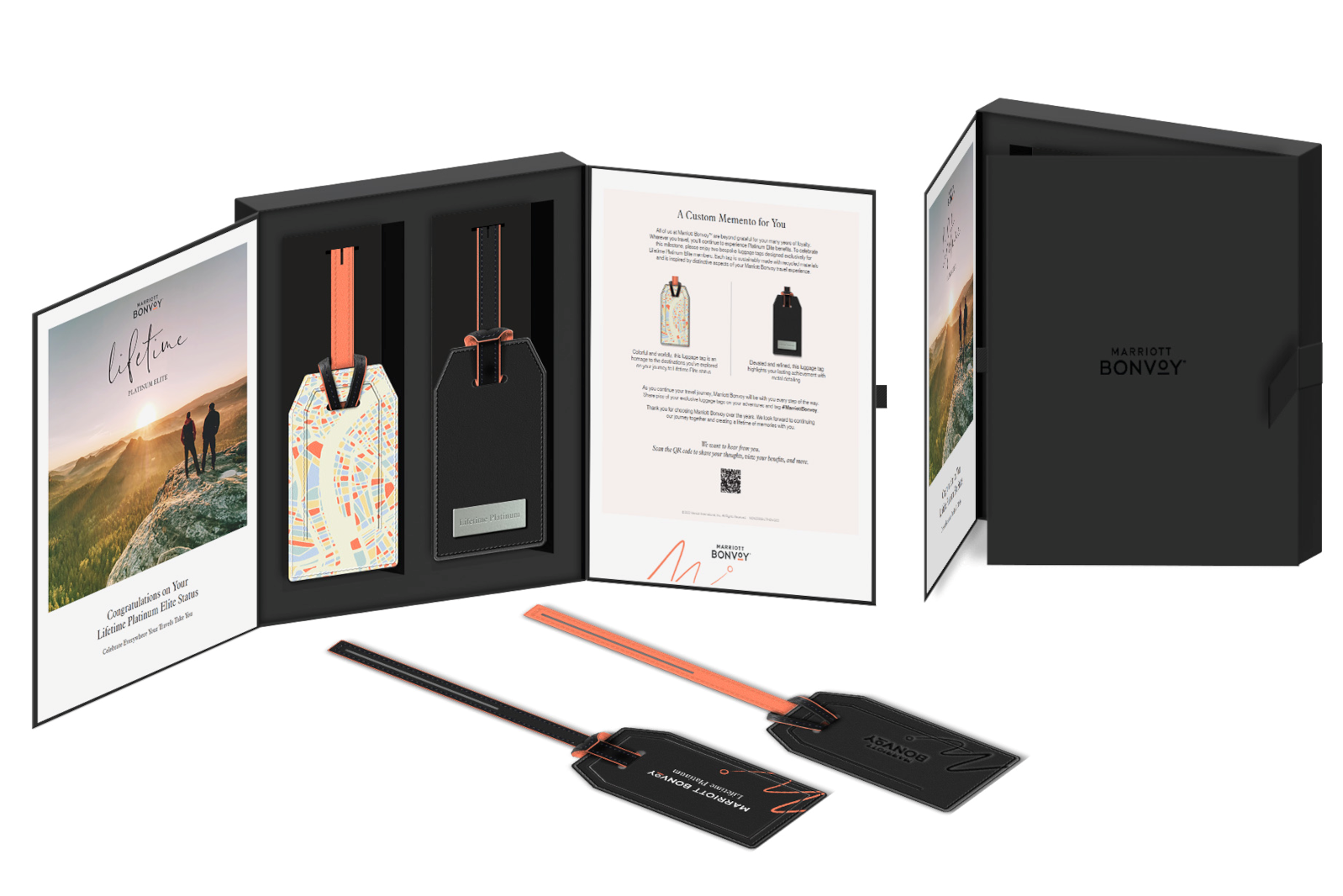 Marriott lifetime recognition luggage tag