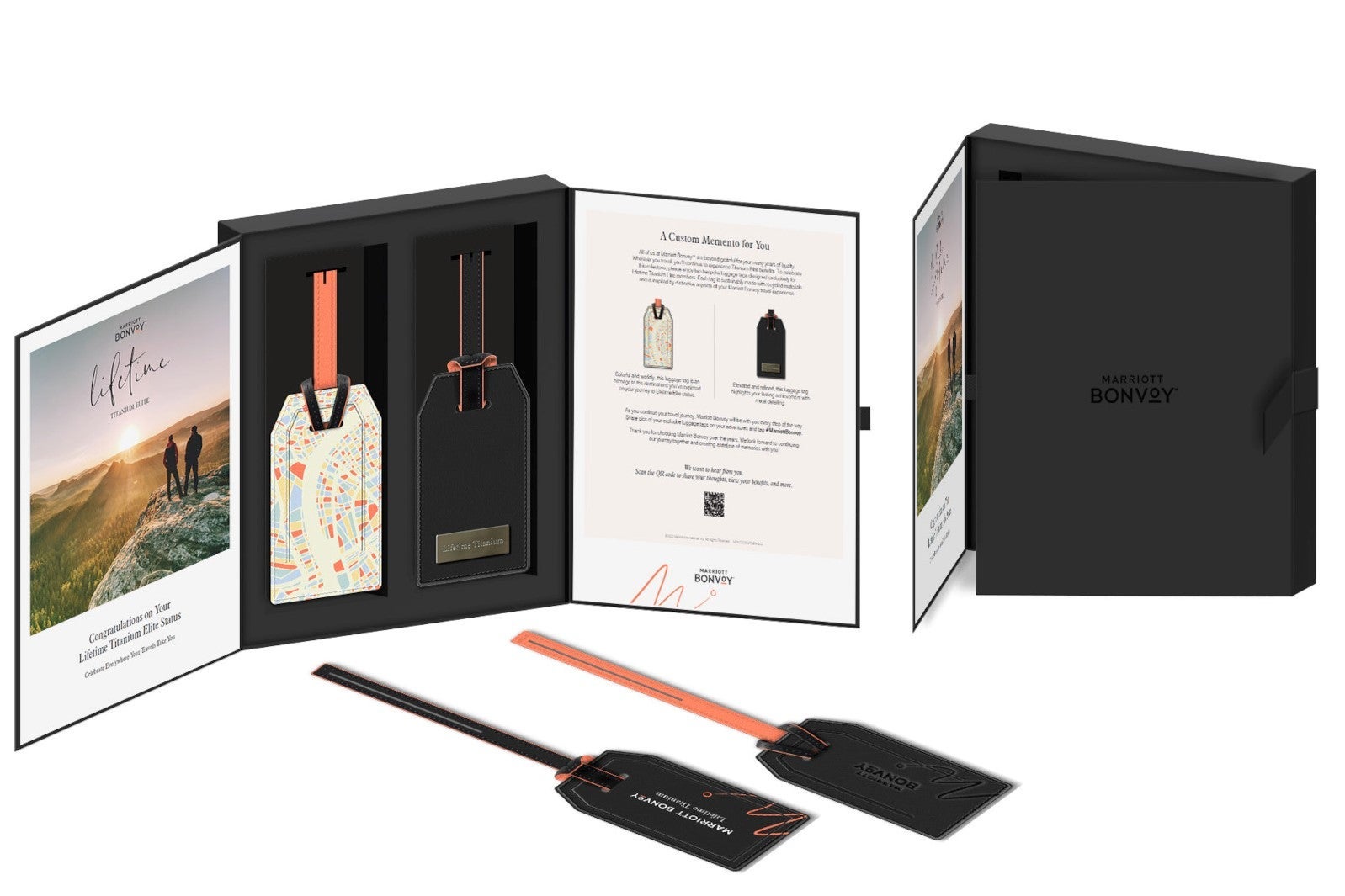 Marriott lifetime recognition luggage tag