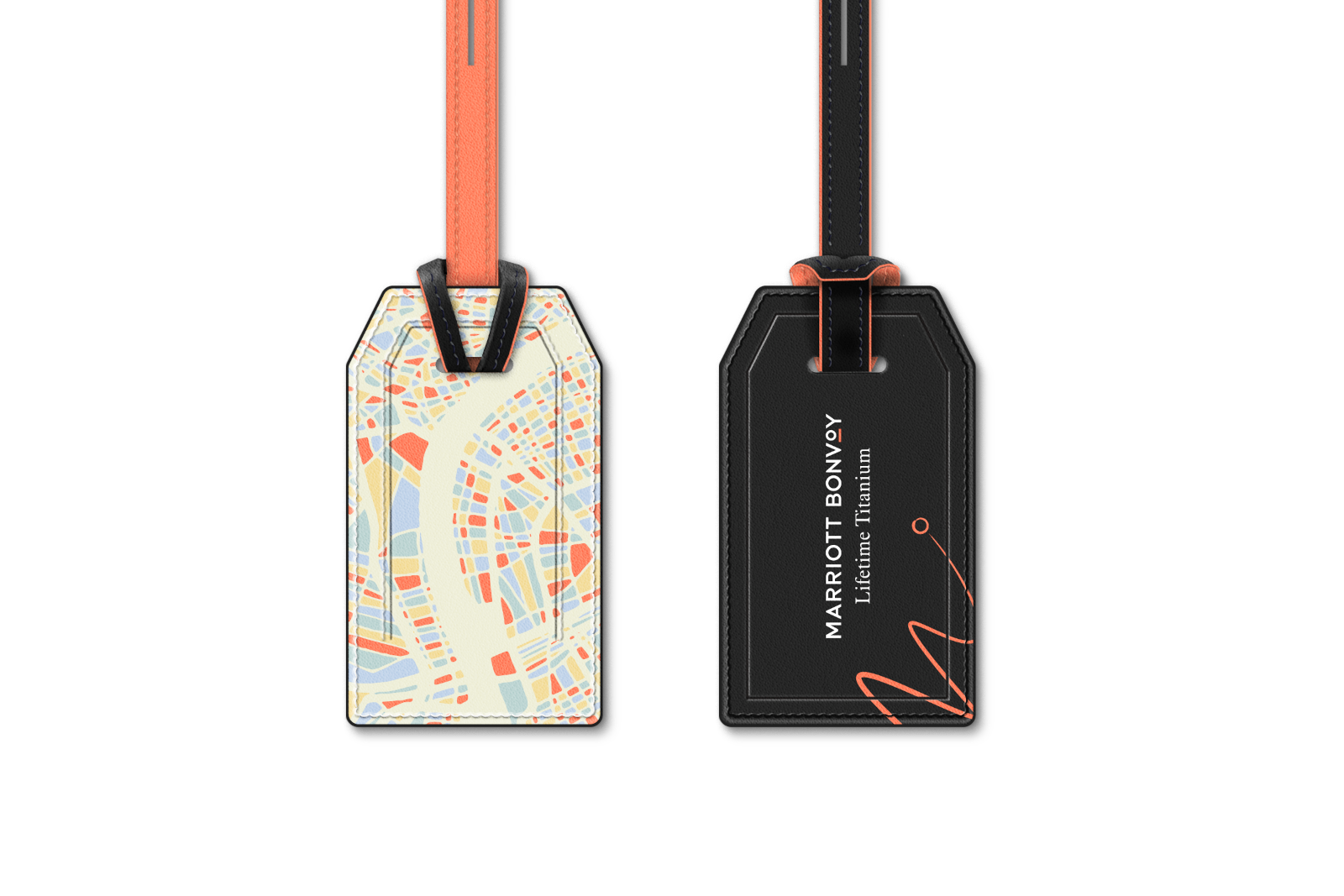 Marriott lifetime recognition luggage tag