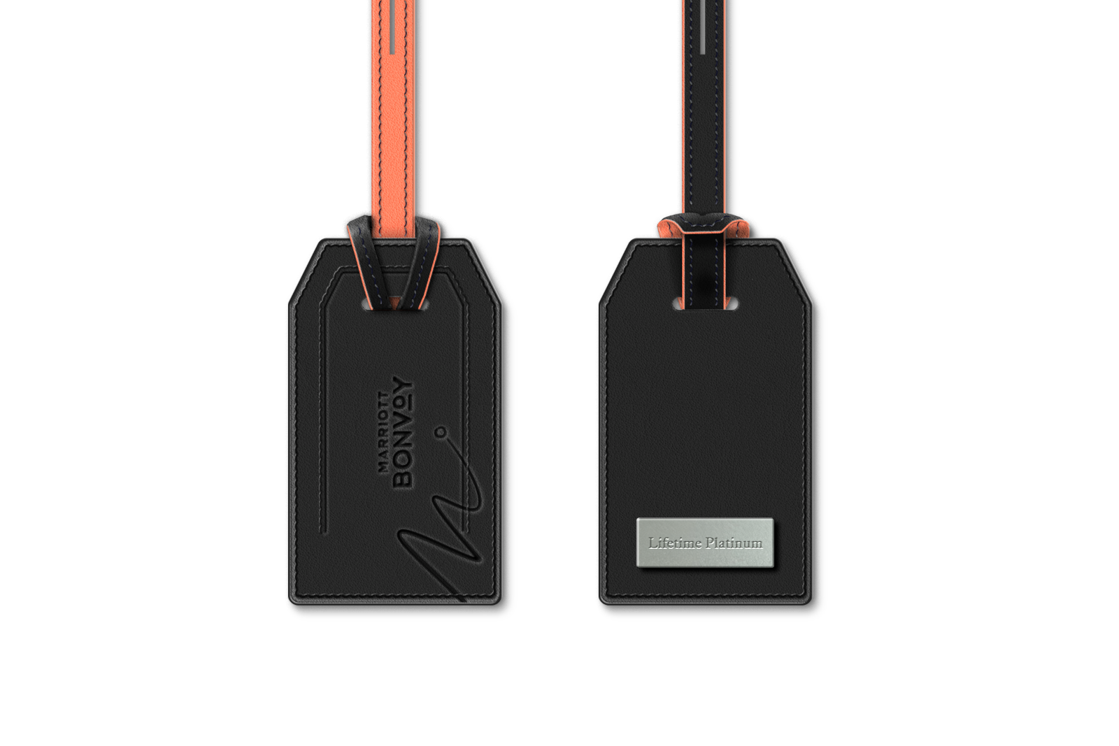 Marriott lifetime recognition luggage tag