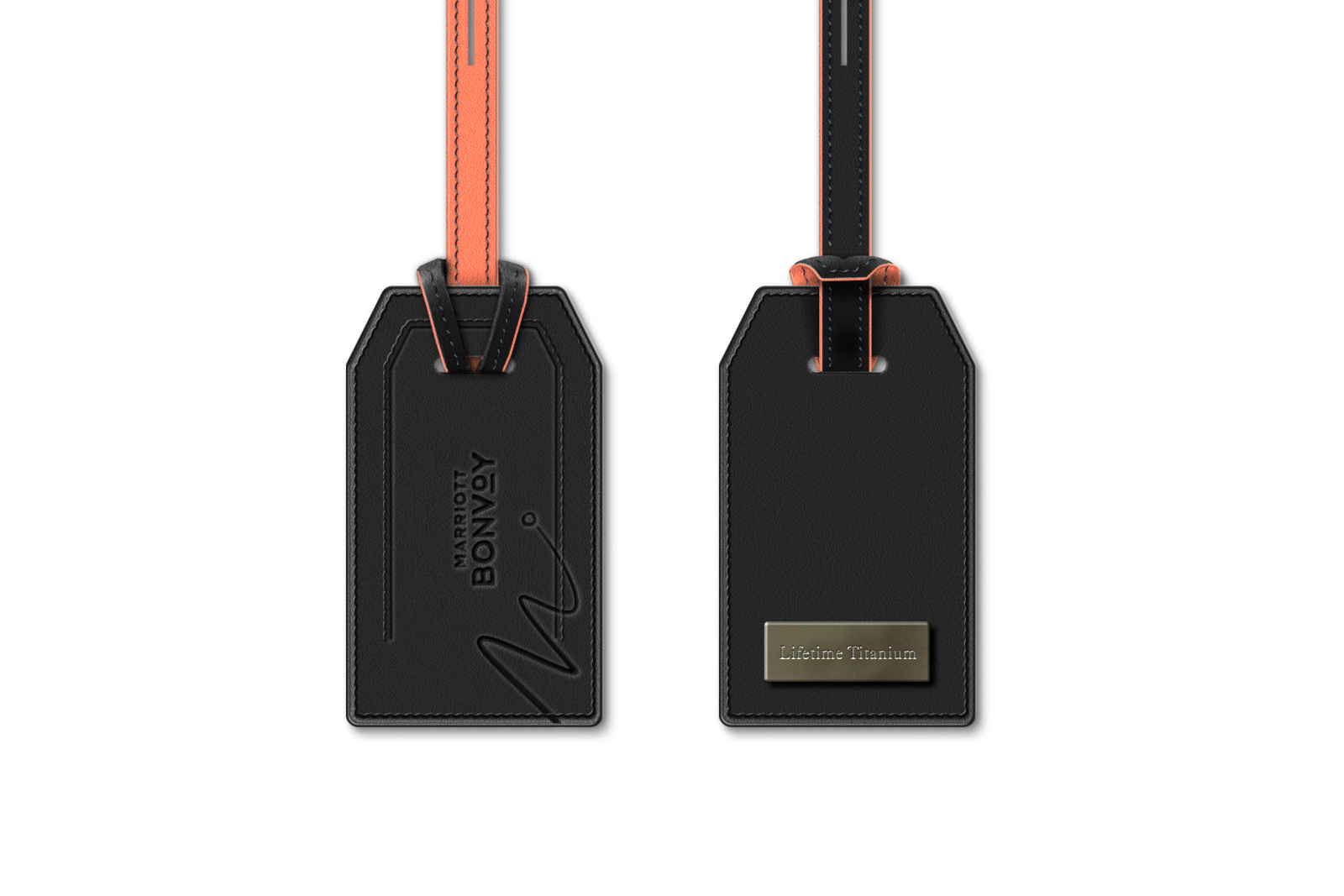 Marriott lifetime recognition luggage tag