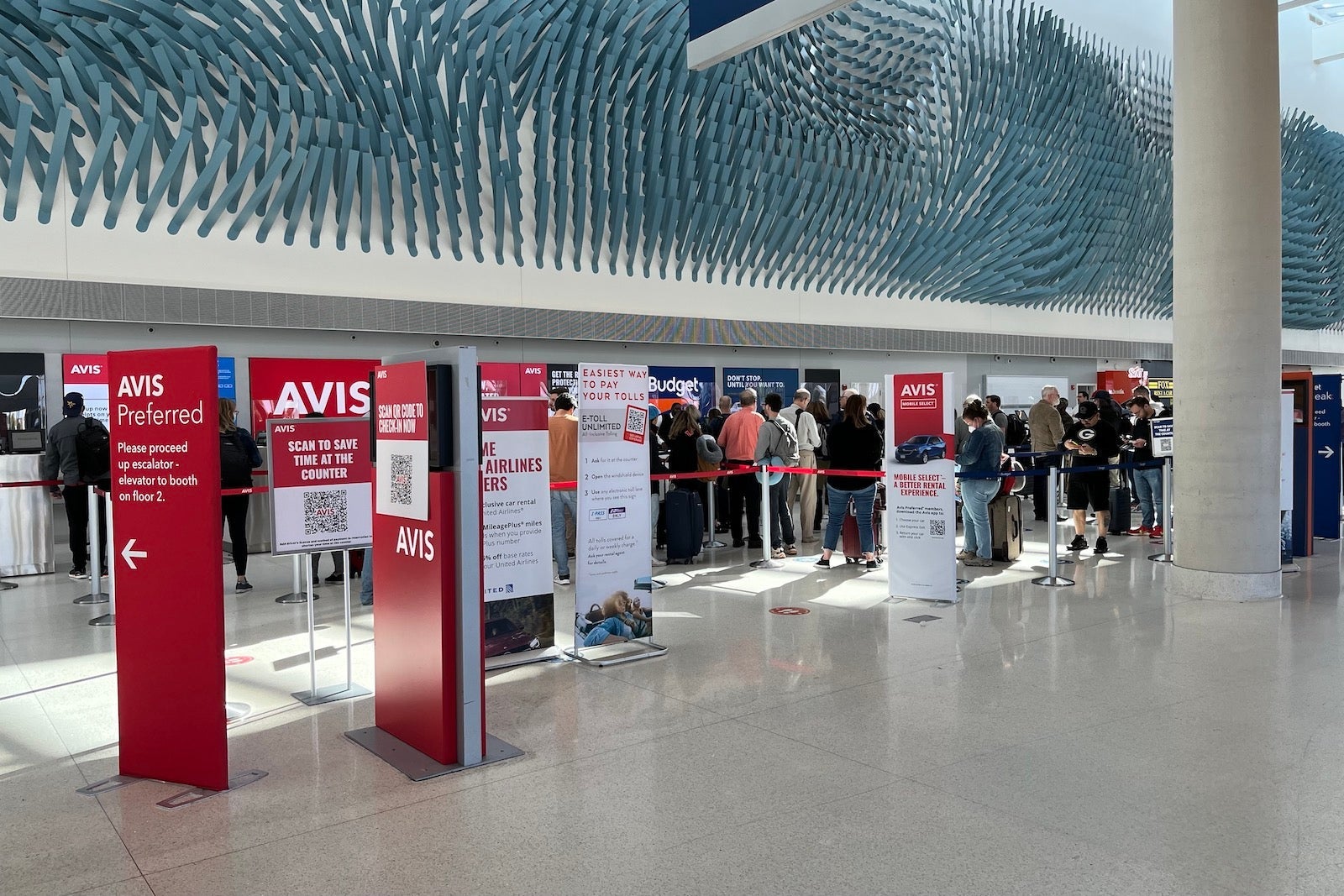 o'hare rental car line