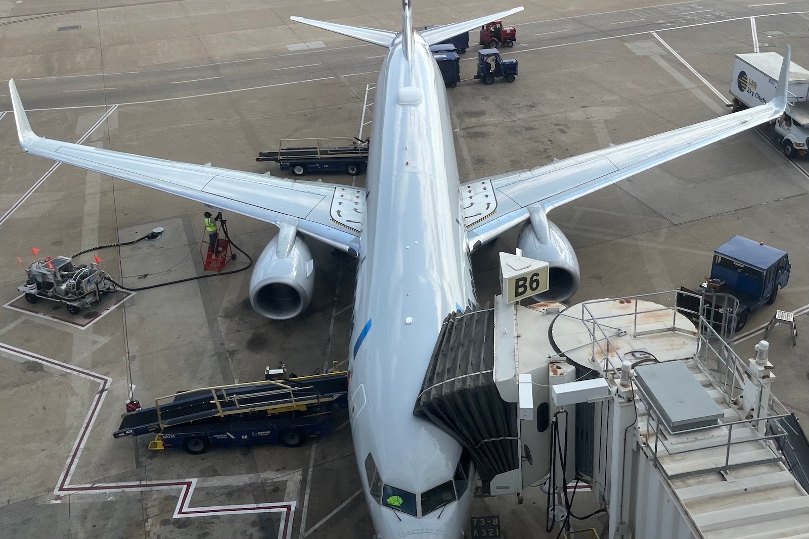 plane at gate