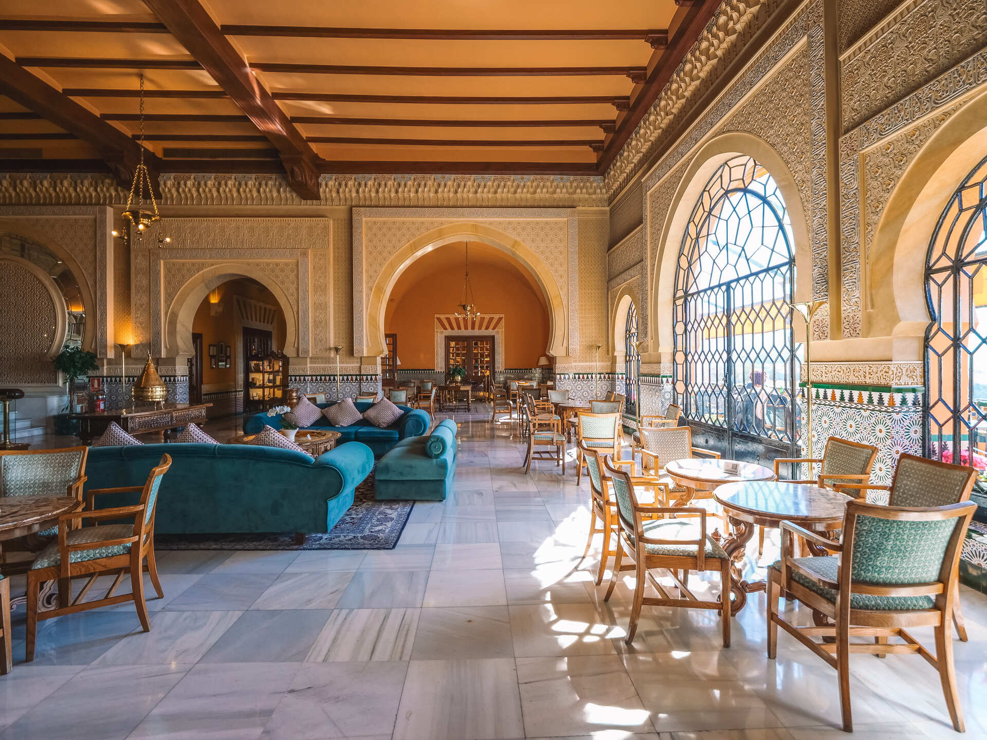 Interior of Alhambra Palace Hotel