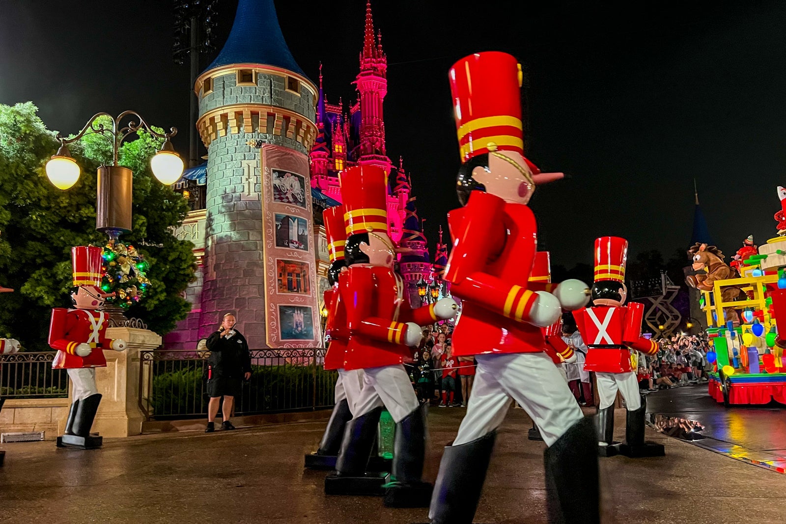 Parade at Disney World Christmas