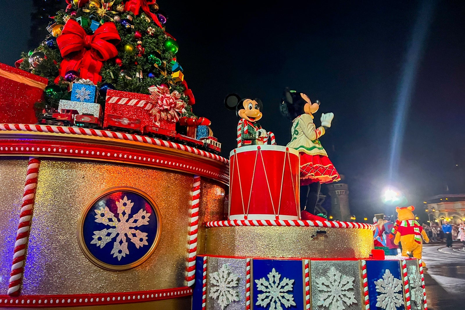 Parade at Disney World Christmas