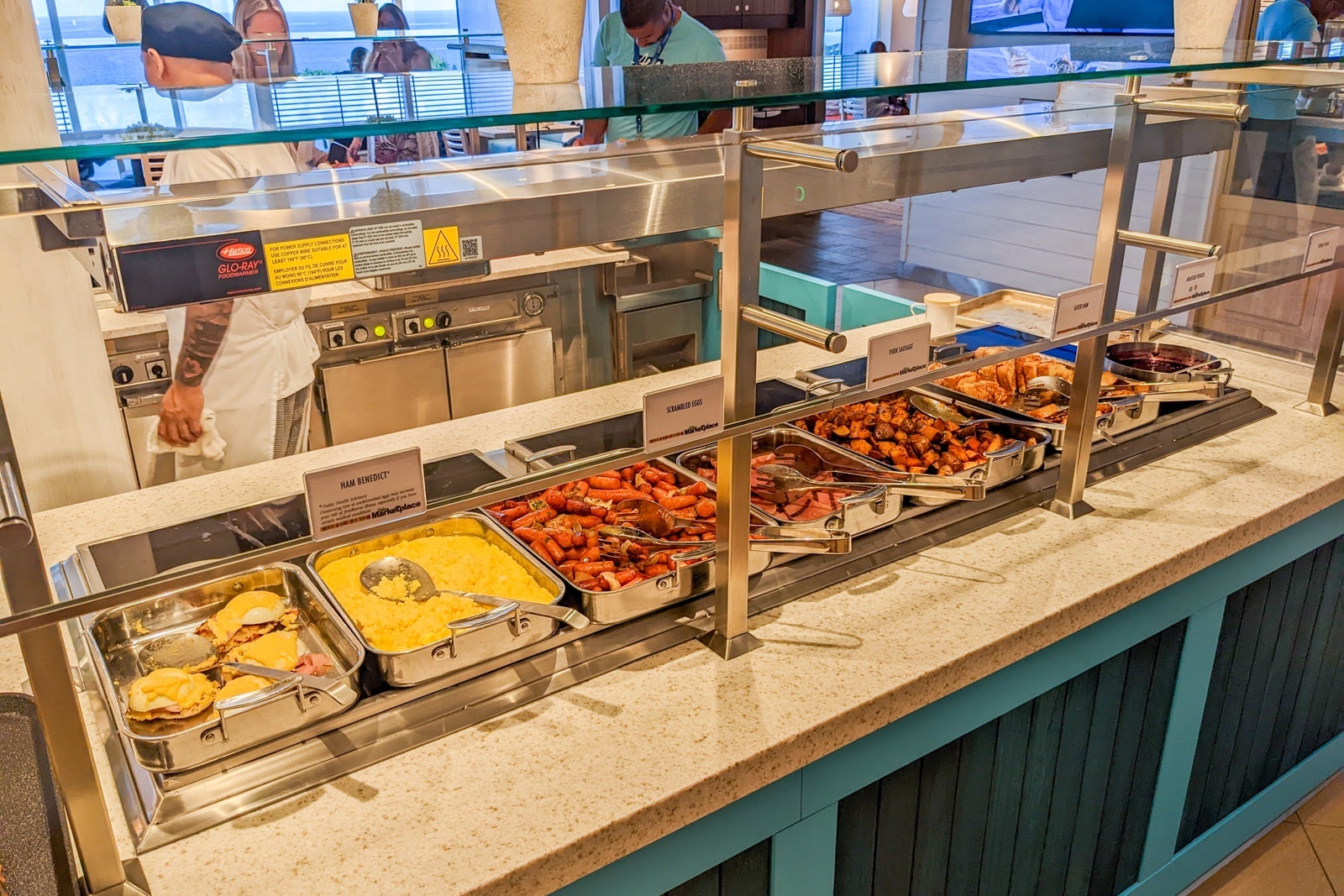 Breakfast buffet on Carnival Celebration