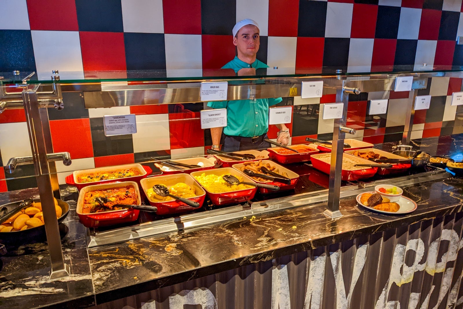 Breakfast buffet at Guy's Pig & Anchor.