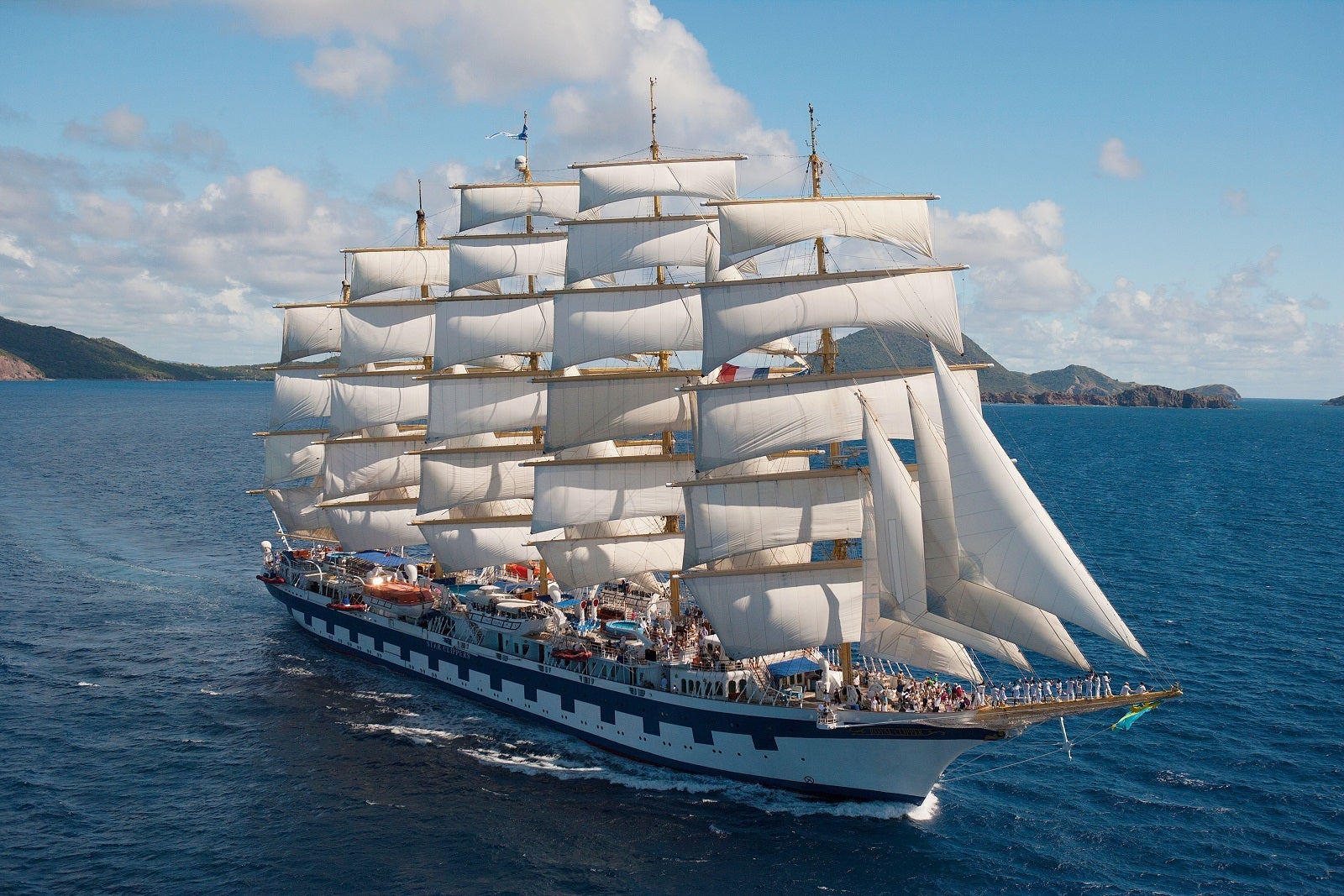 The Star Clippers sailing ship Royal Clipper