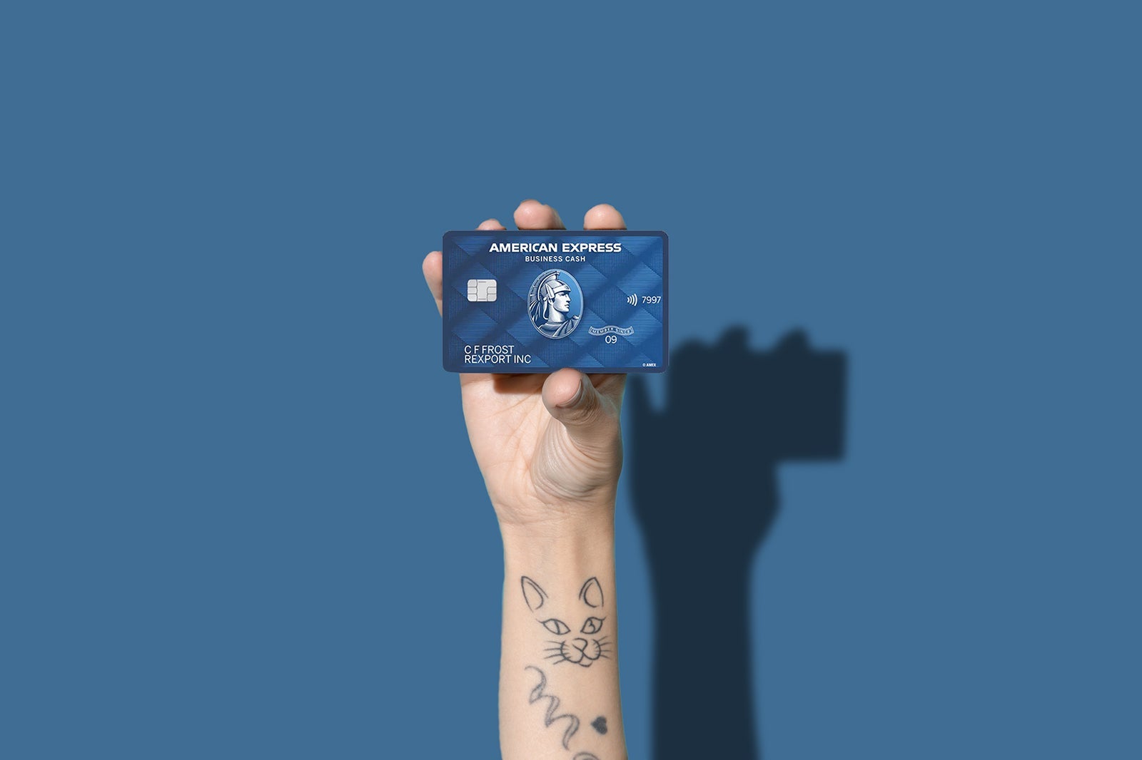 hand holding a credit card