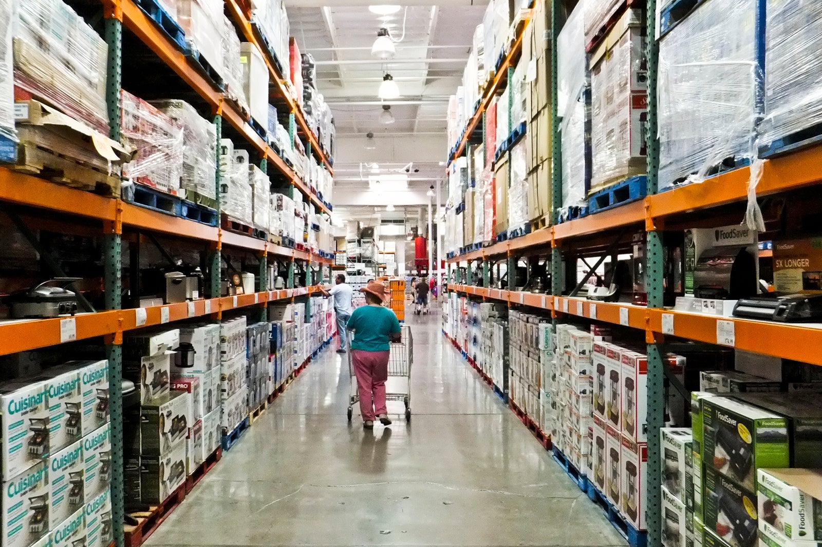 Costco warehouse aisle