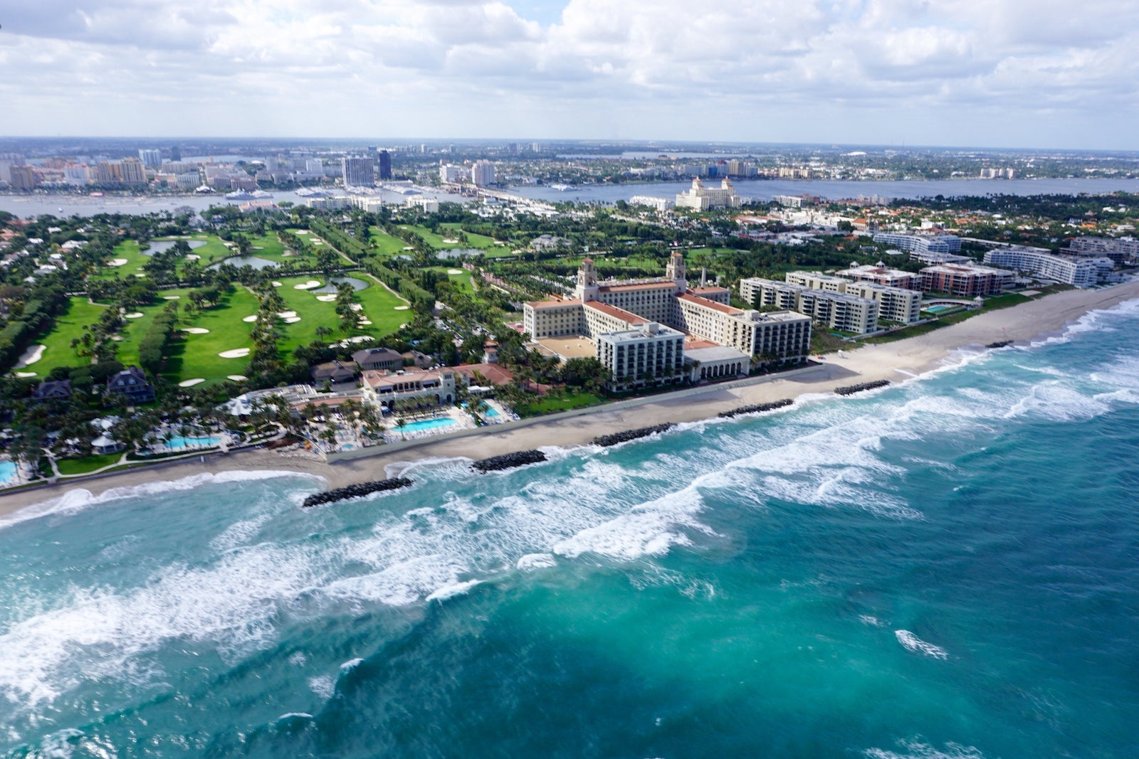 aerial view of beach