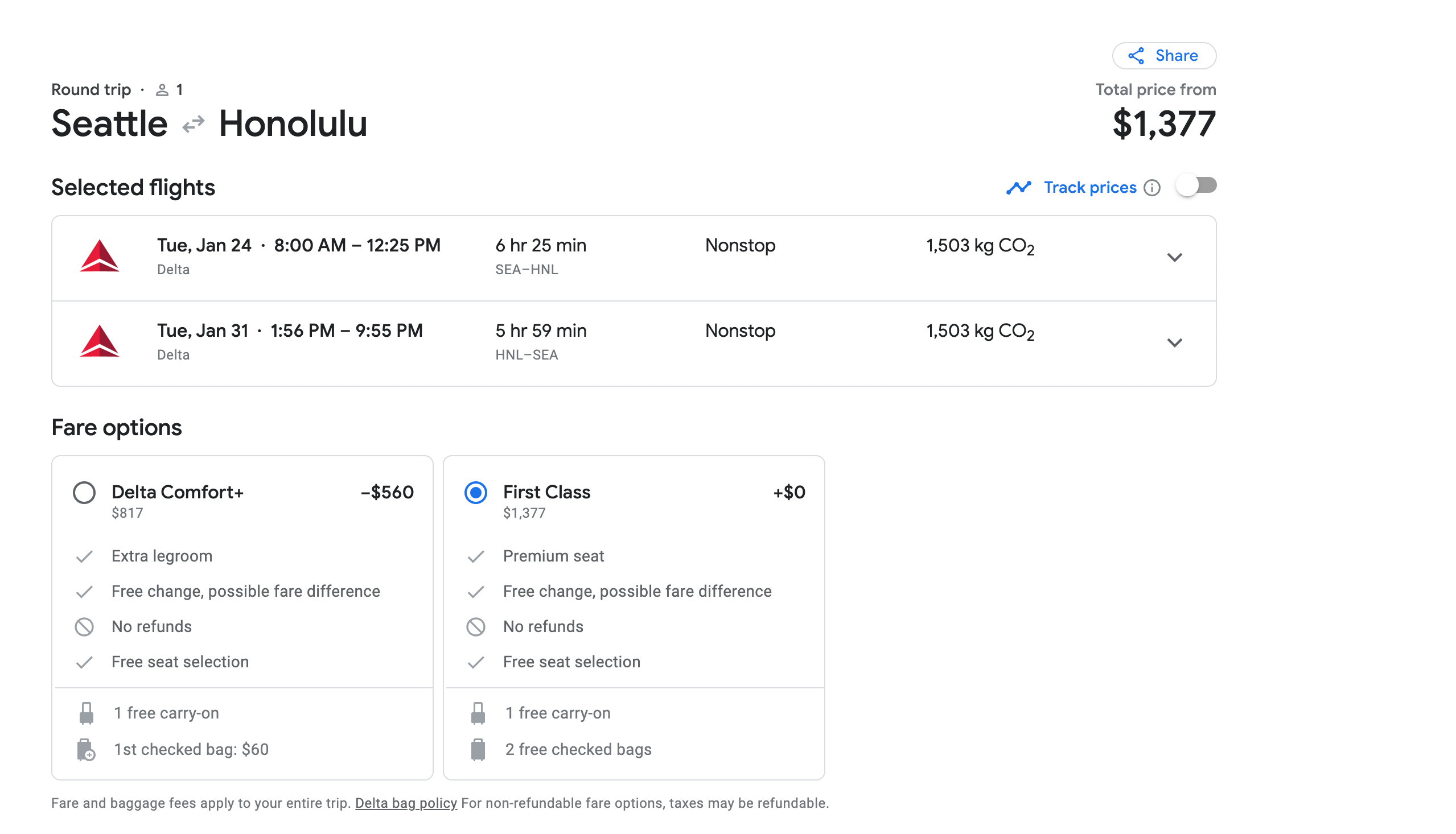 google flights