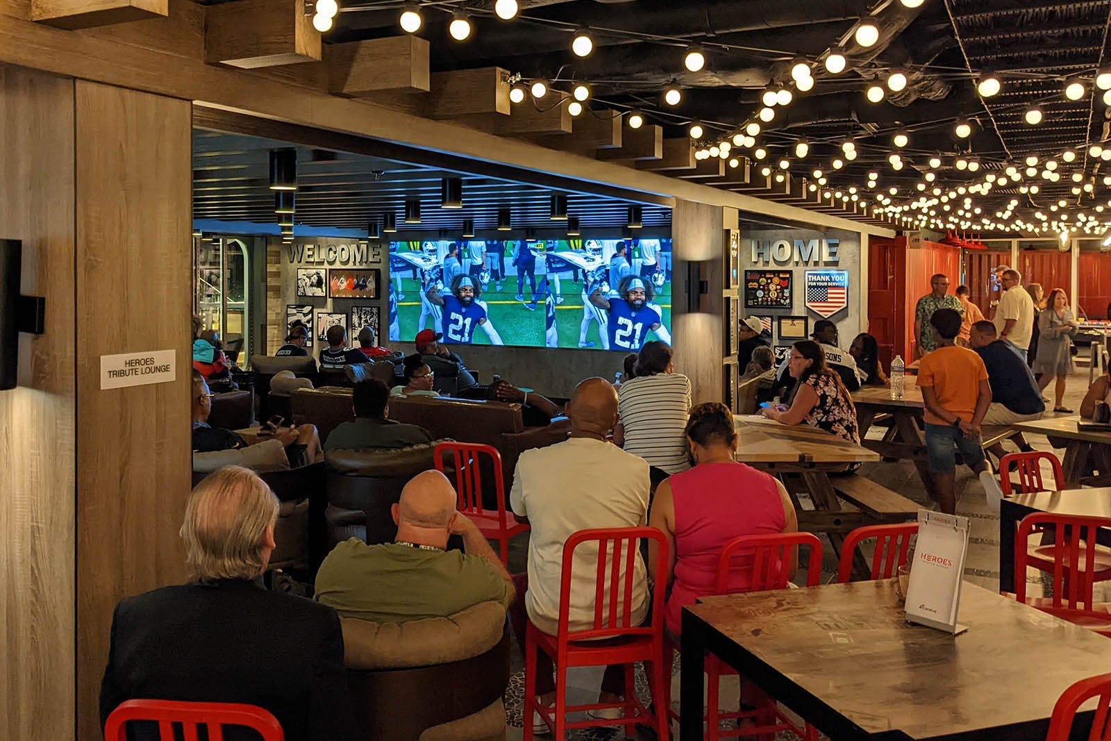 Thanksgiving football games on Carnival Celebration.