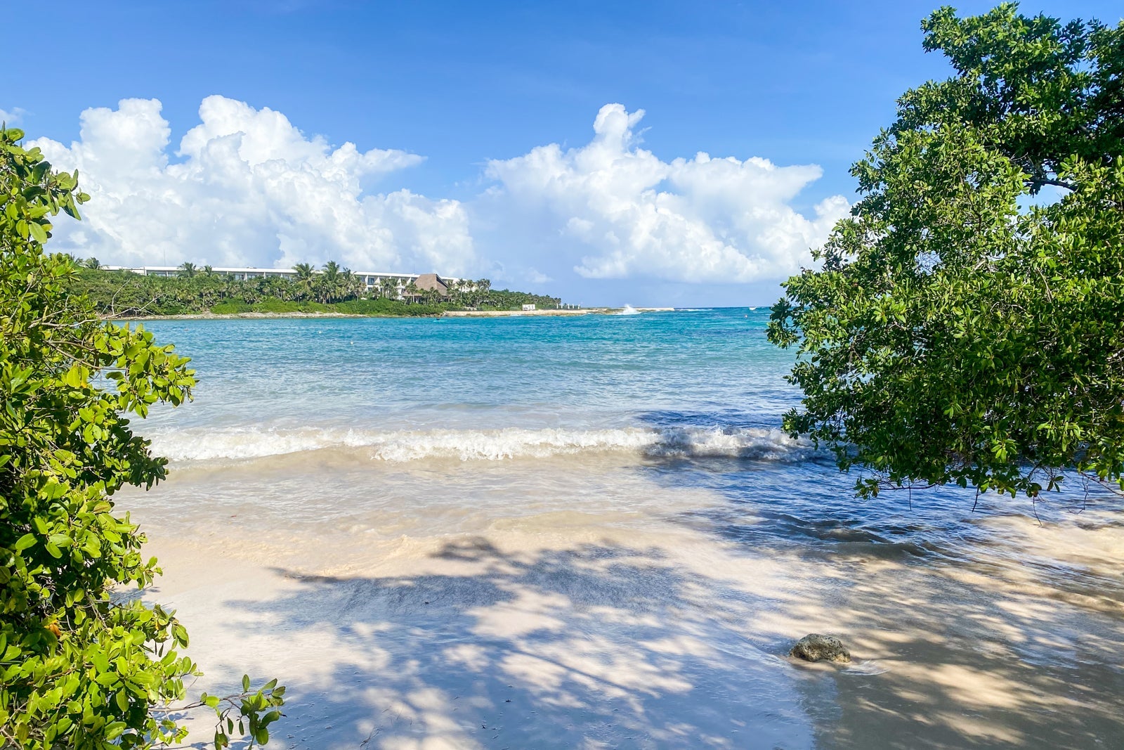 beach view at the conrad