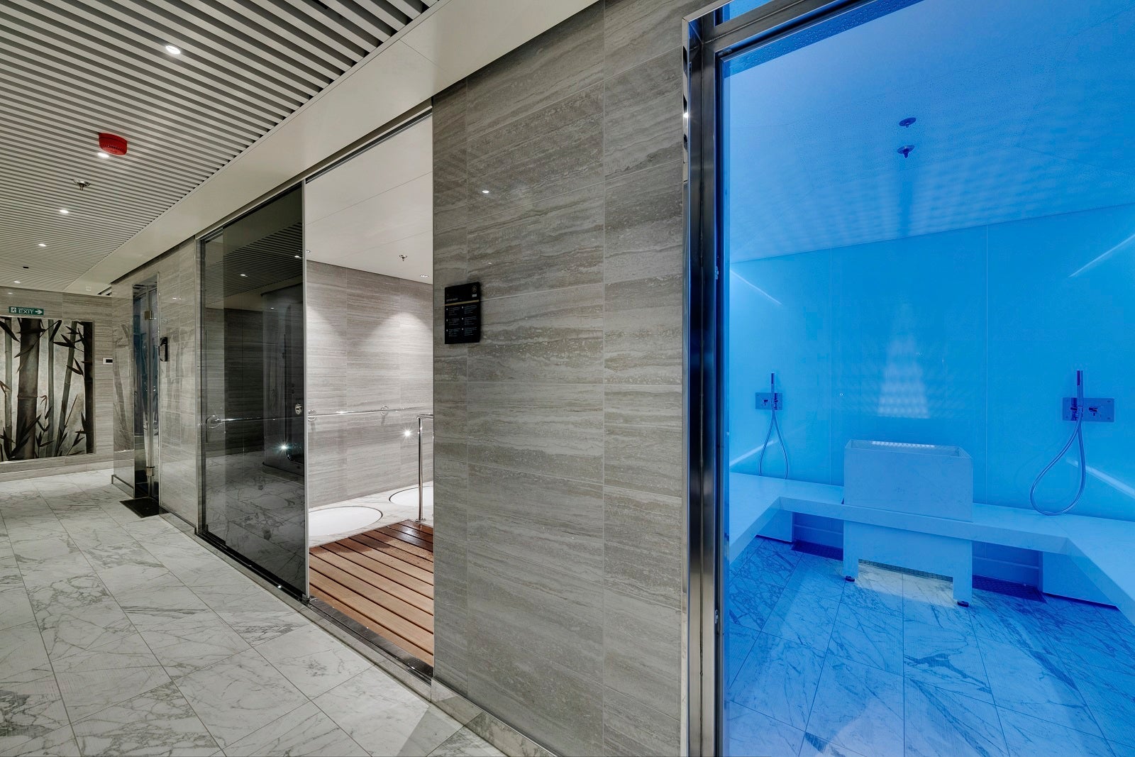 Cruise ship sauna