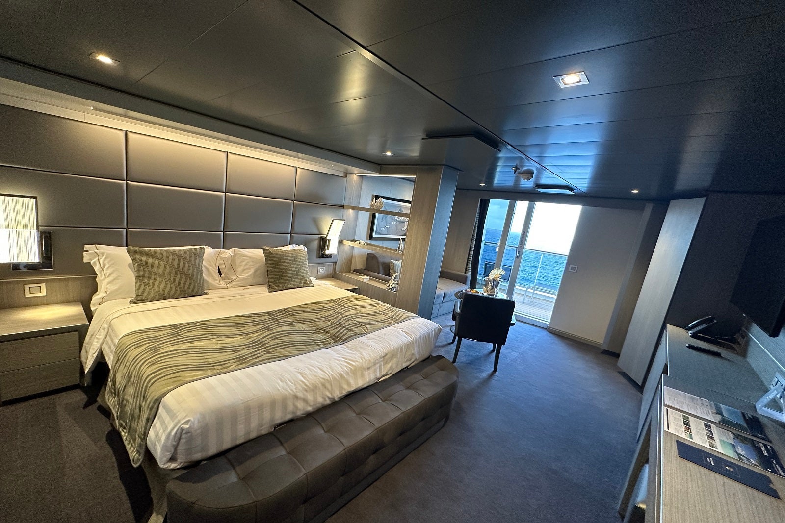 A Deluxe Balcony Suite in the Yacht Club on MSC Cruises' MSC Seascape.