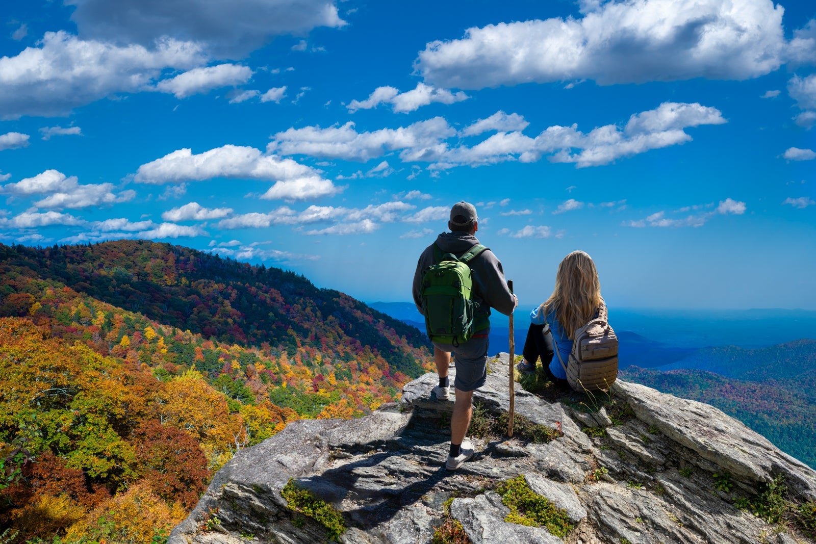 couple on a mountain top