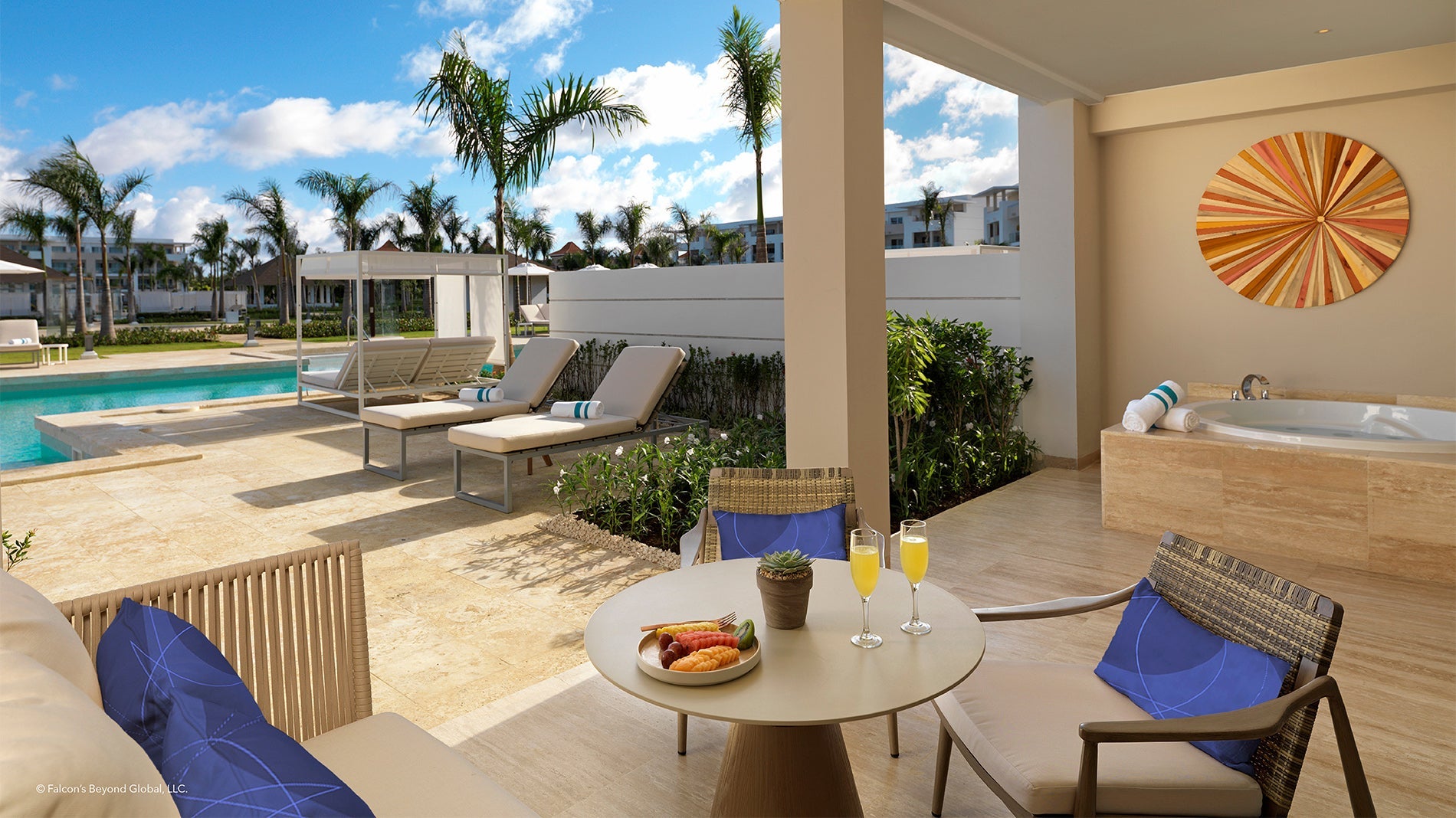 Falcon's Resort Pool deck view
