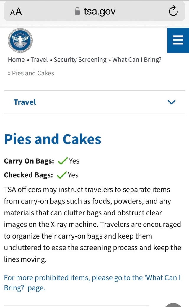 Can I pack it? Text the TSA and ask - The Points Guy