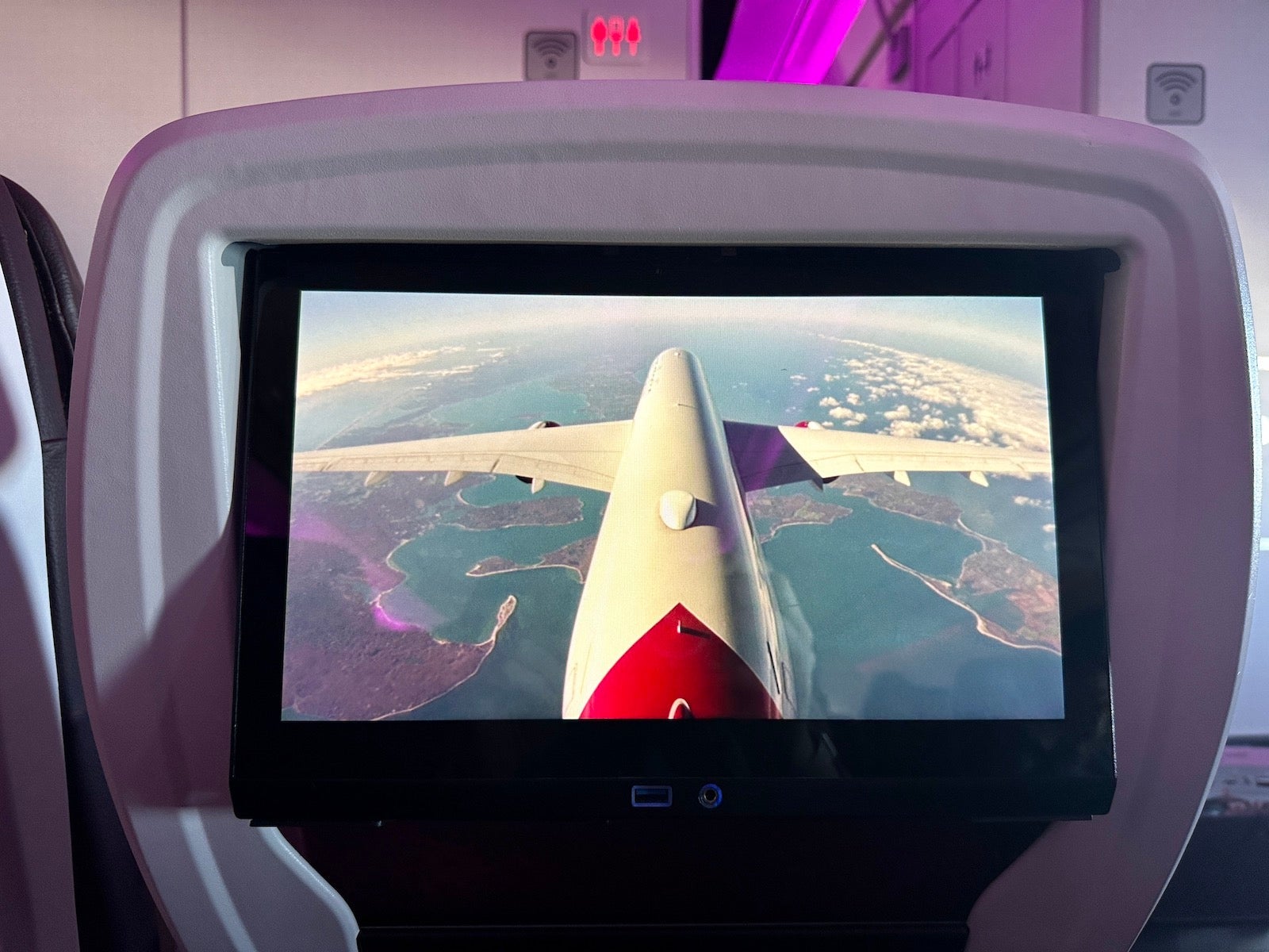 Tail camera on the Virgin Atlantic A350