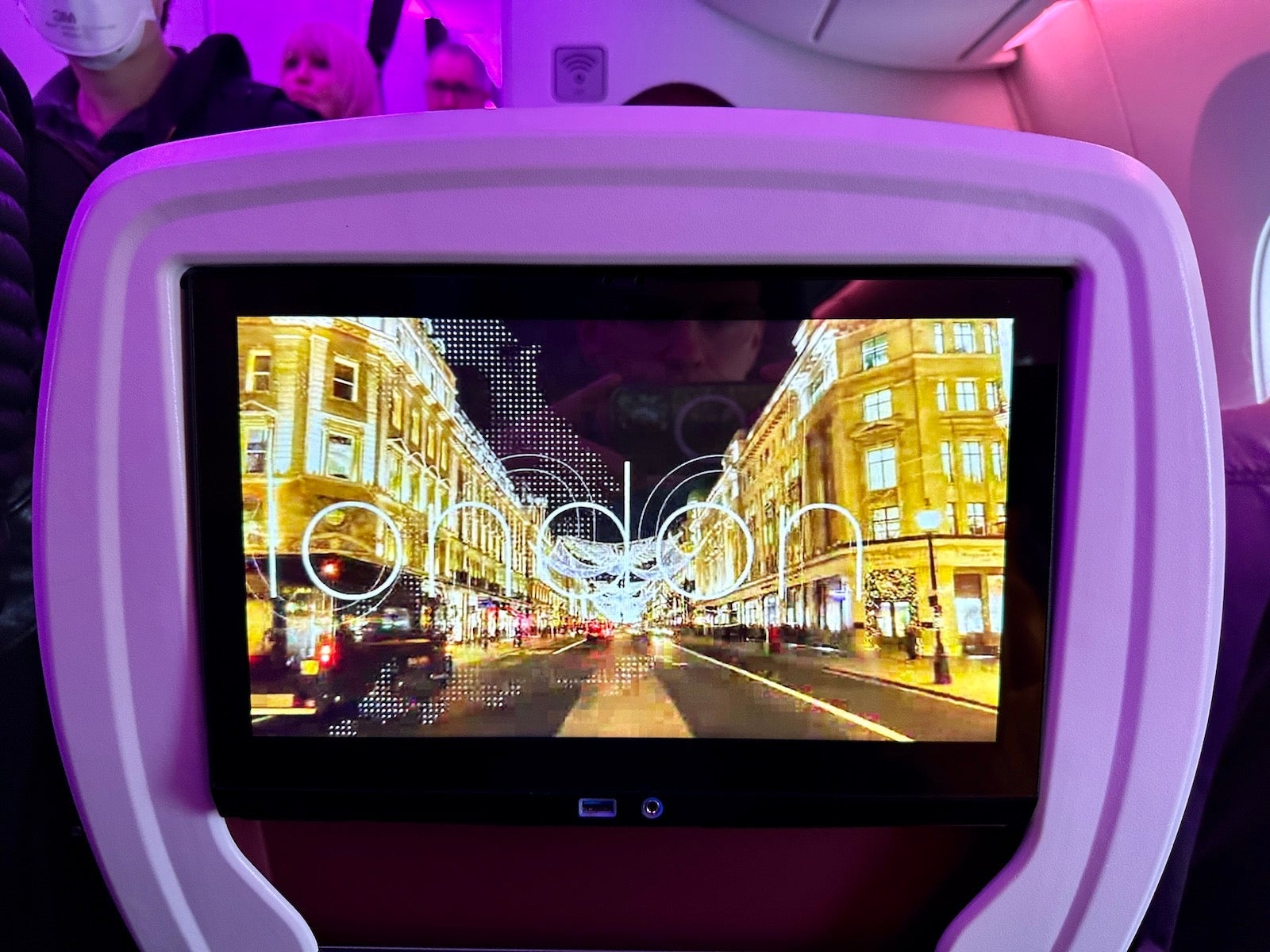 Virgin Atlantic A350 IFE screen