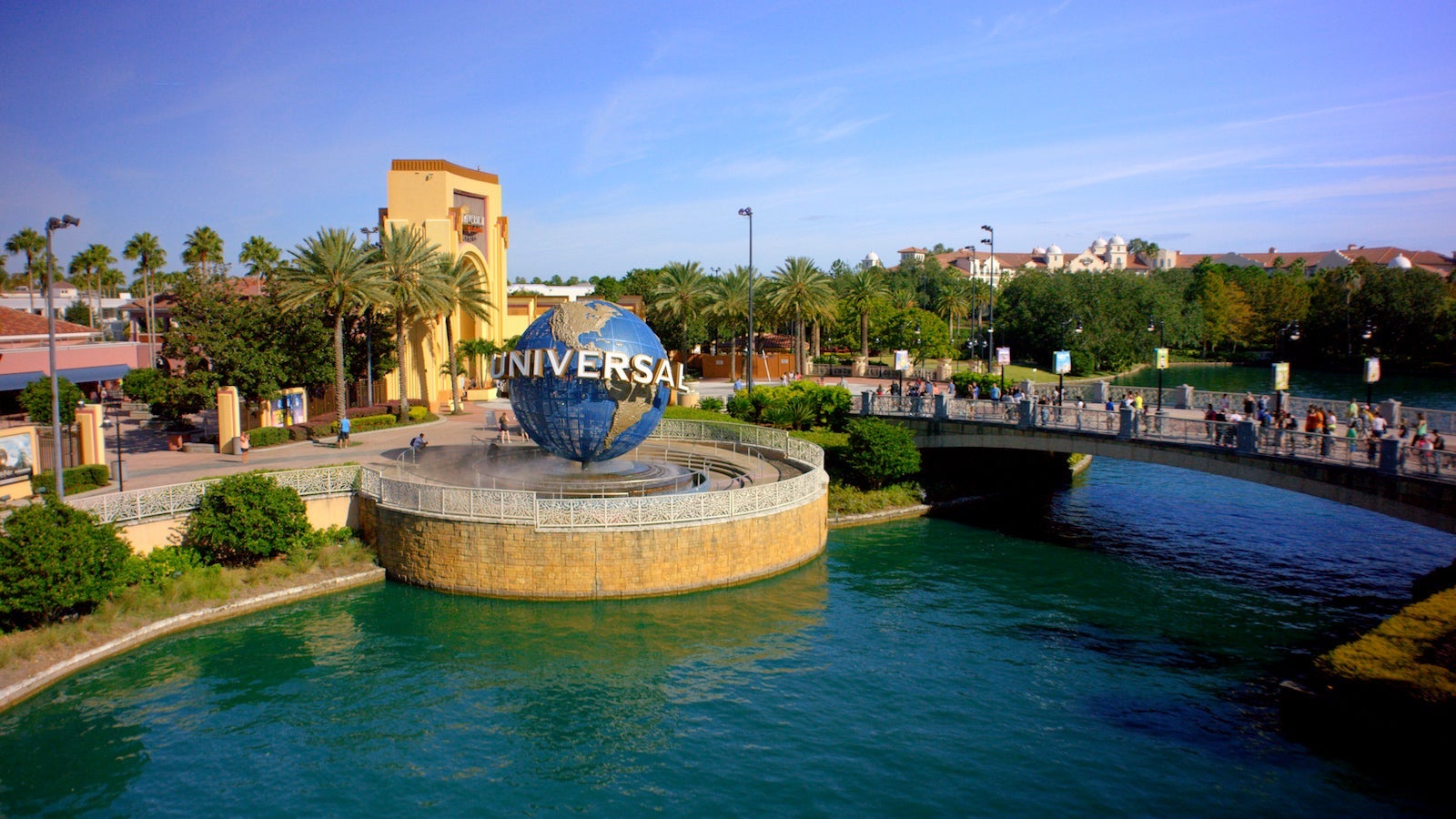 The entrance of Universal Orlando Resort