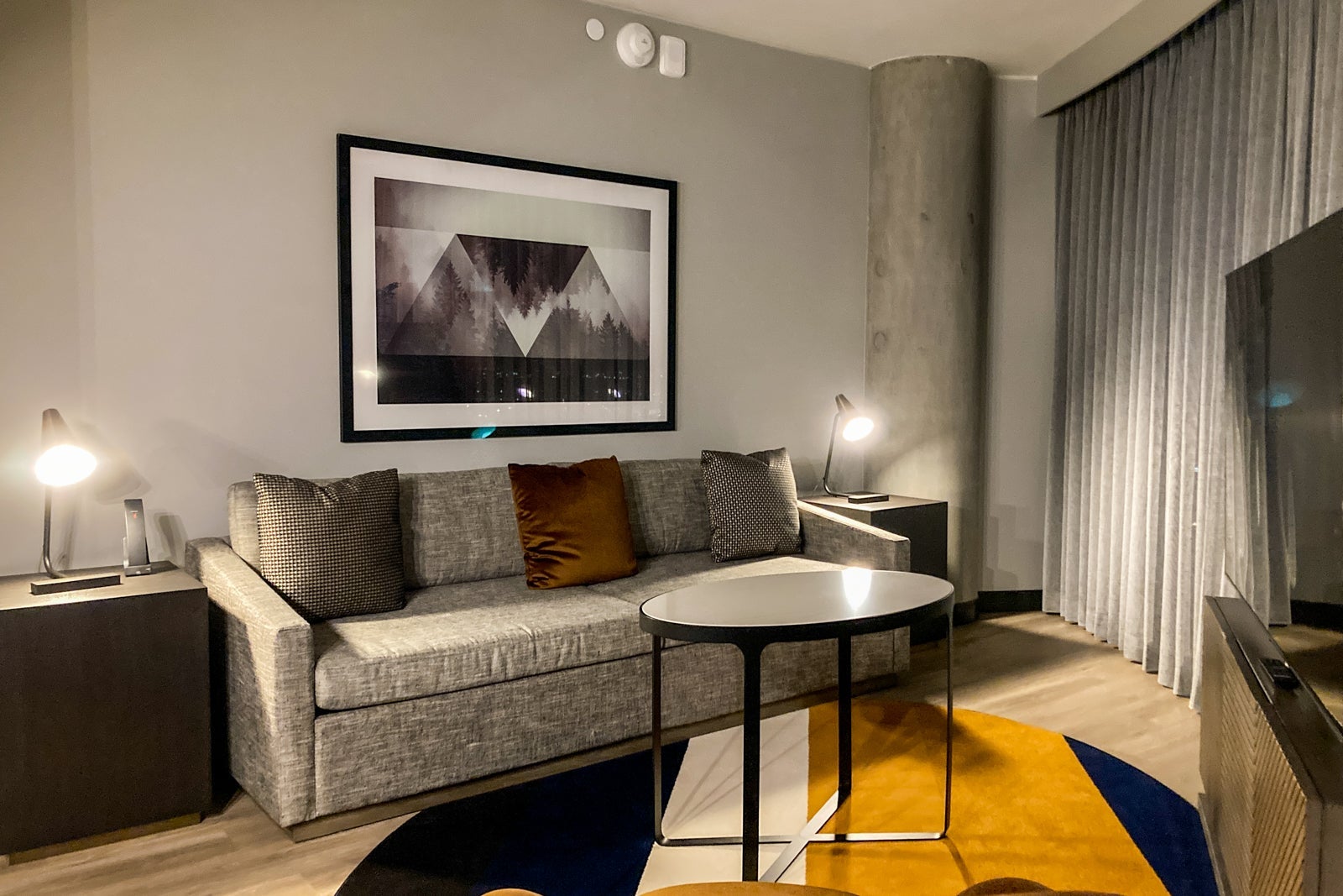 a sofa in a living room