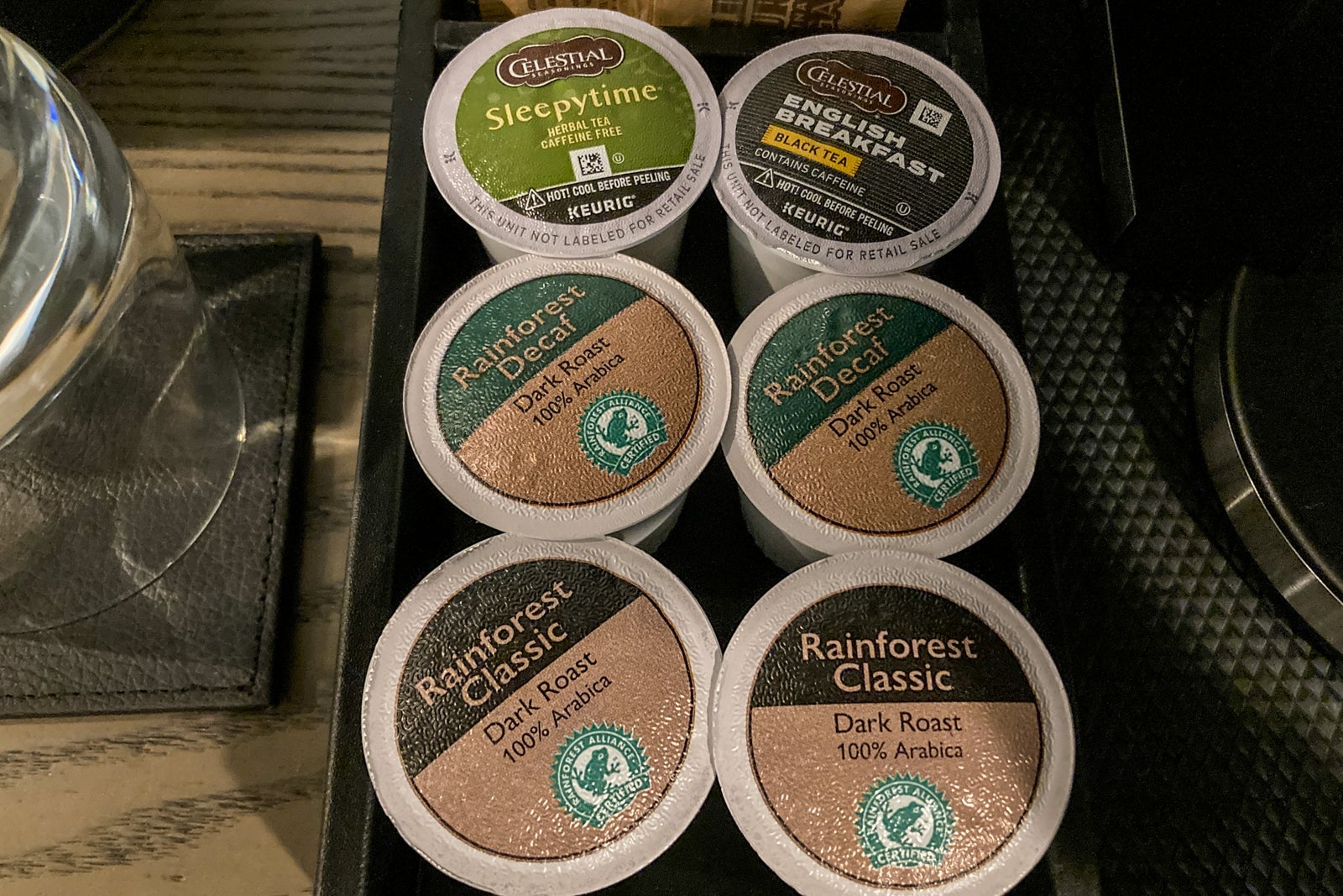 a close-up of pods for making coffee