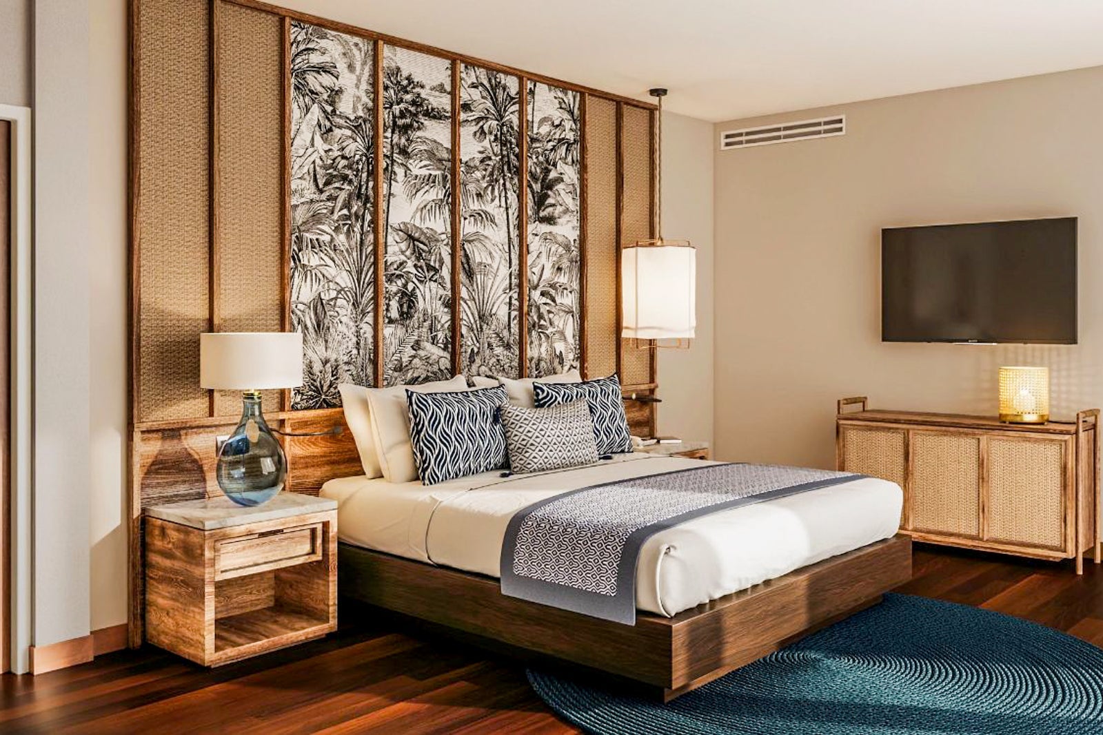 BEDROOM of a hotel room Zoetry Marigot Bay