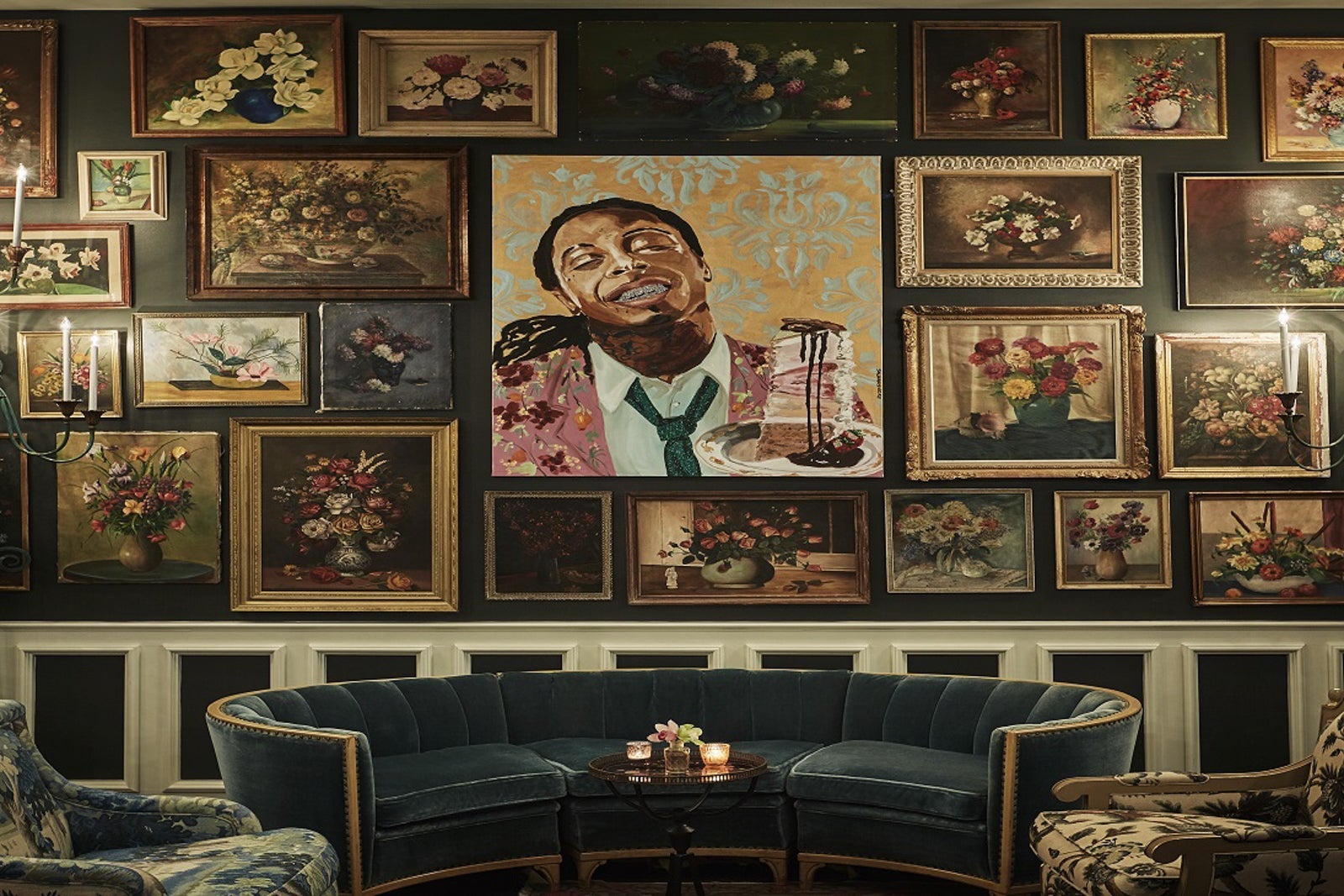 The Pontchartrain Hotel sitting room