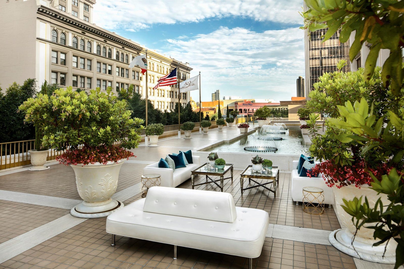 The Westgate Hotel exterior lounge