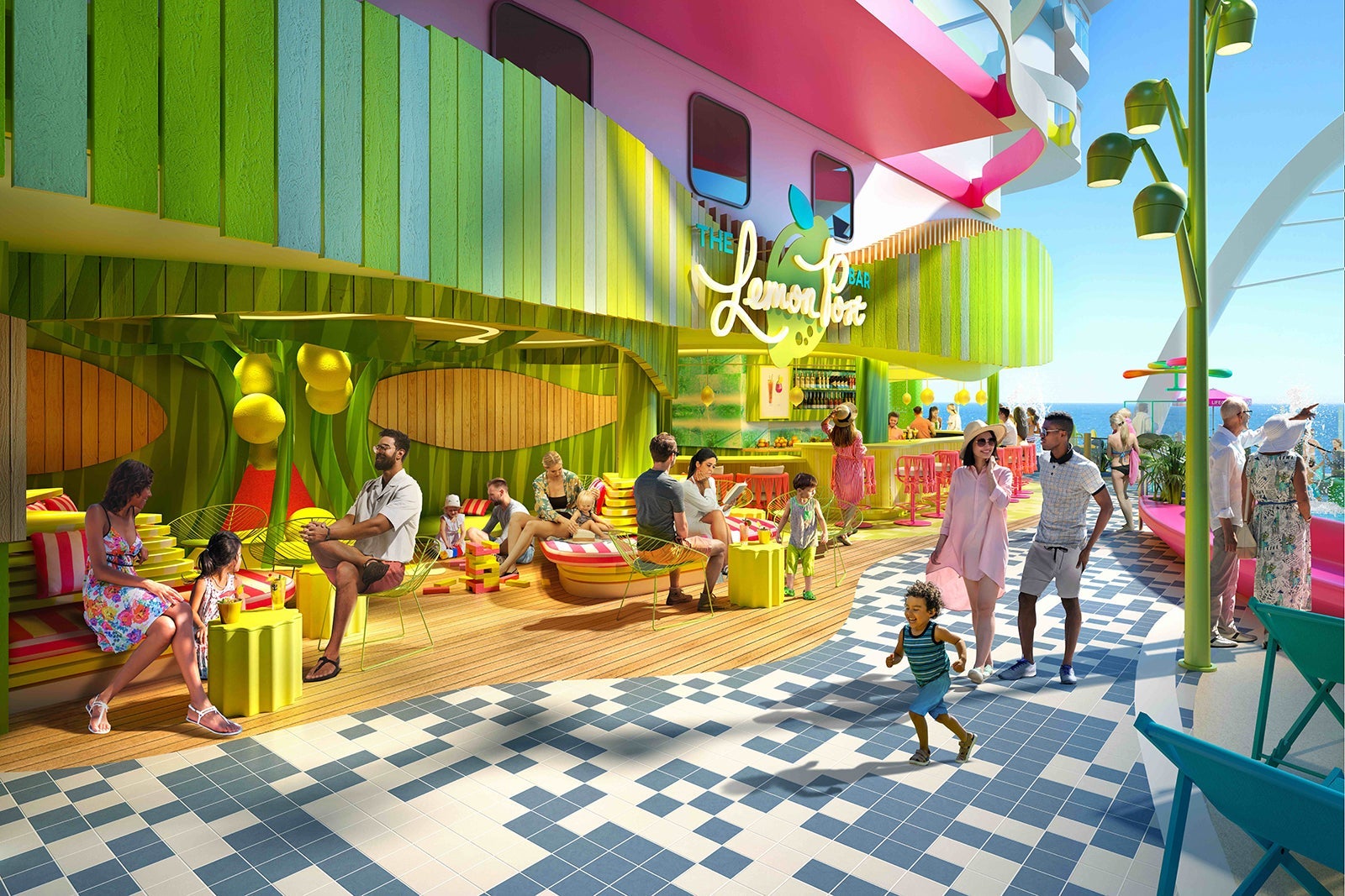 Lemon Post bar on Icon of the Seas.